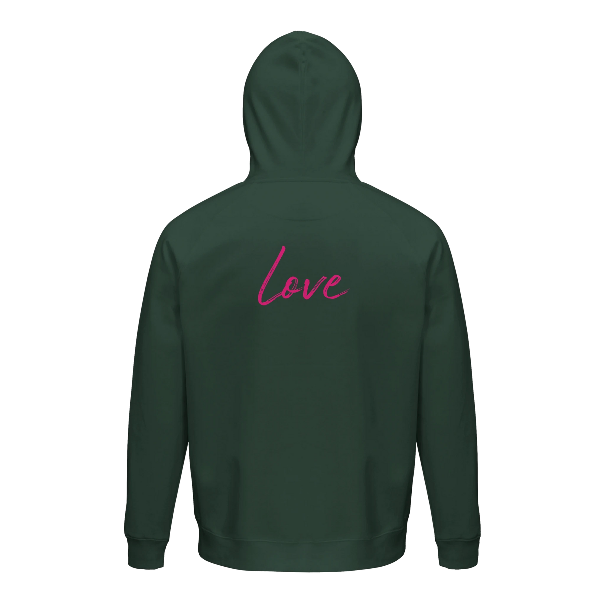 Love - "Chromatic Kiss" Hoodie Bottle Green XS 15