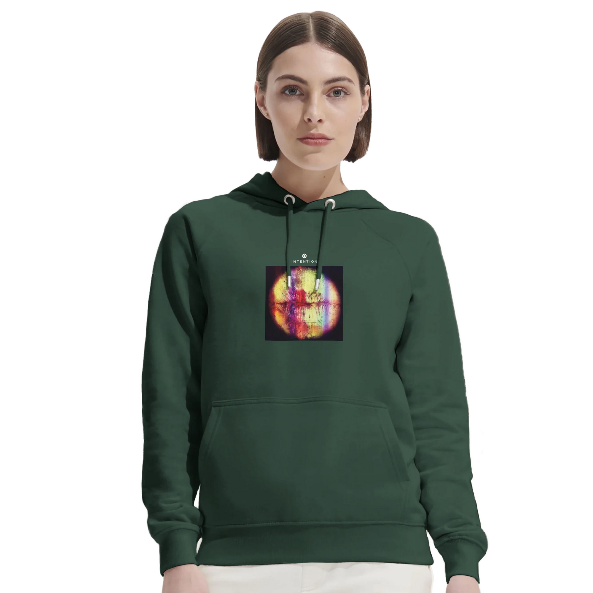 Love - "Chromatic Kiss" Hoodie Bottle Green XS 18
