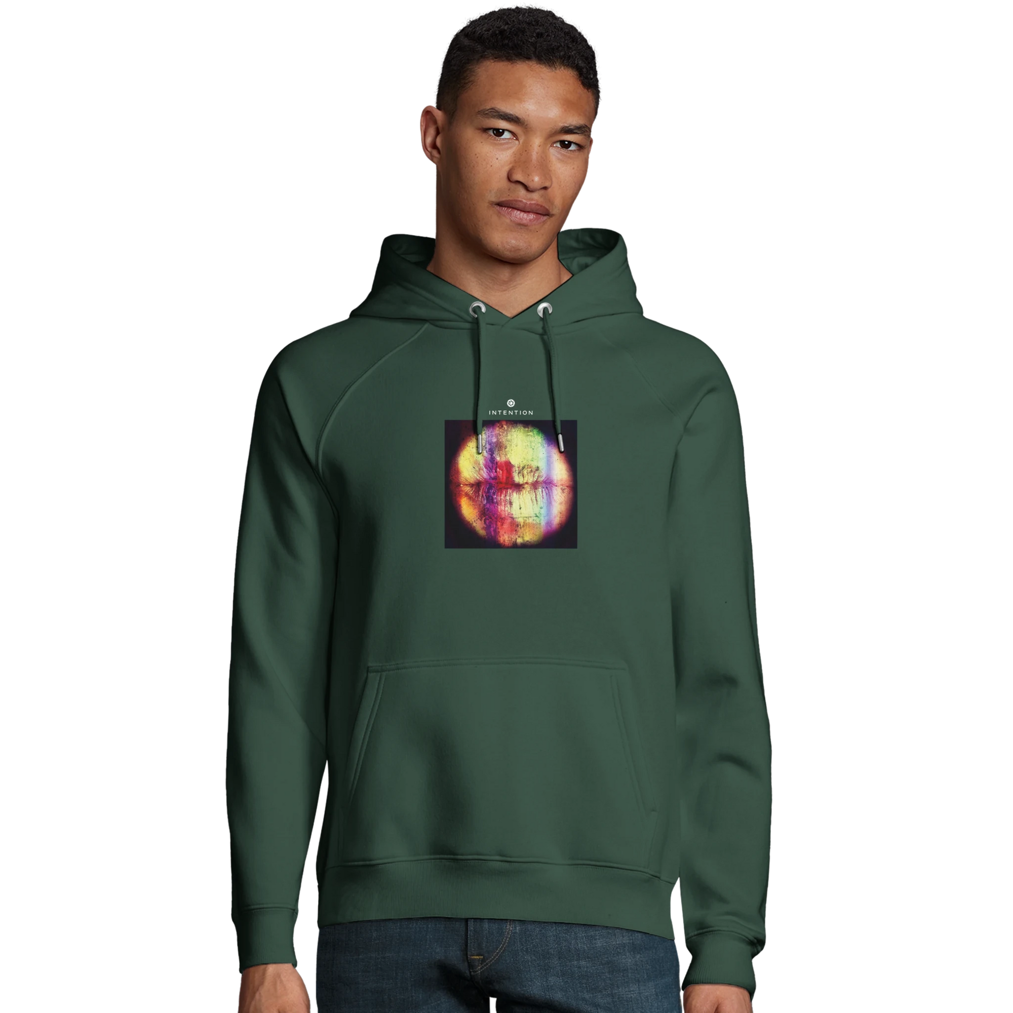Love - "Chromatic Kiss" Hoodie Bottle Green XS 16
