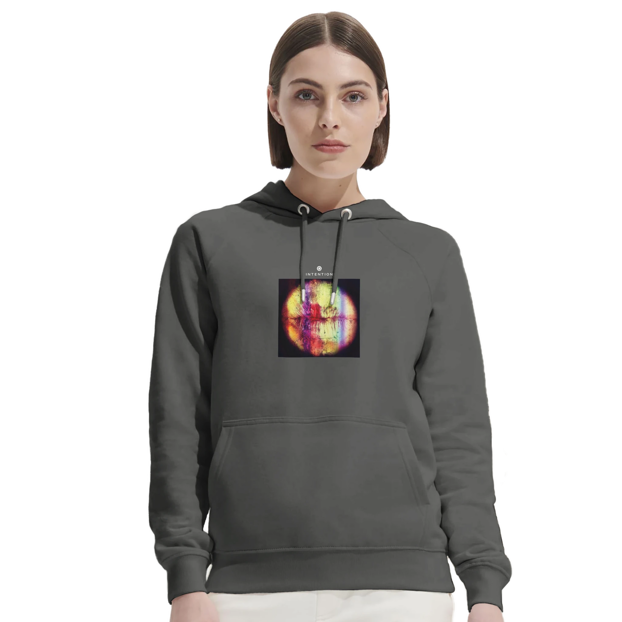 Love - "Chromatic Kiss" Hoodie charcoal melange XS 33