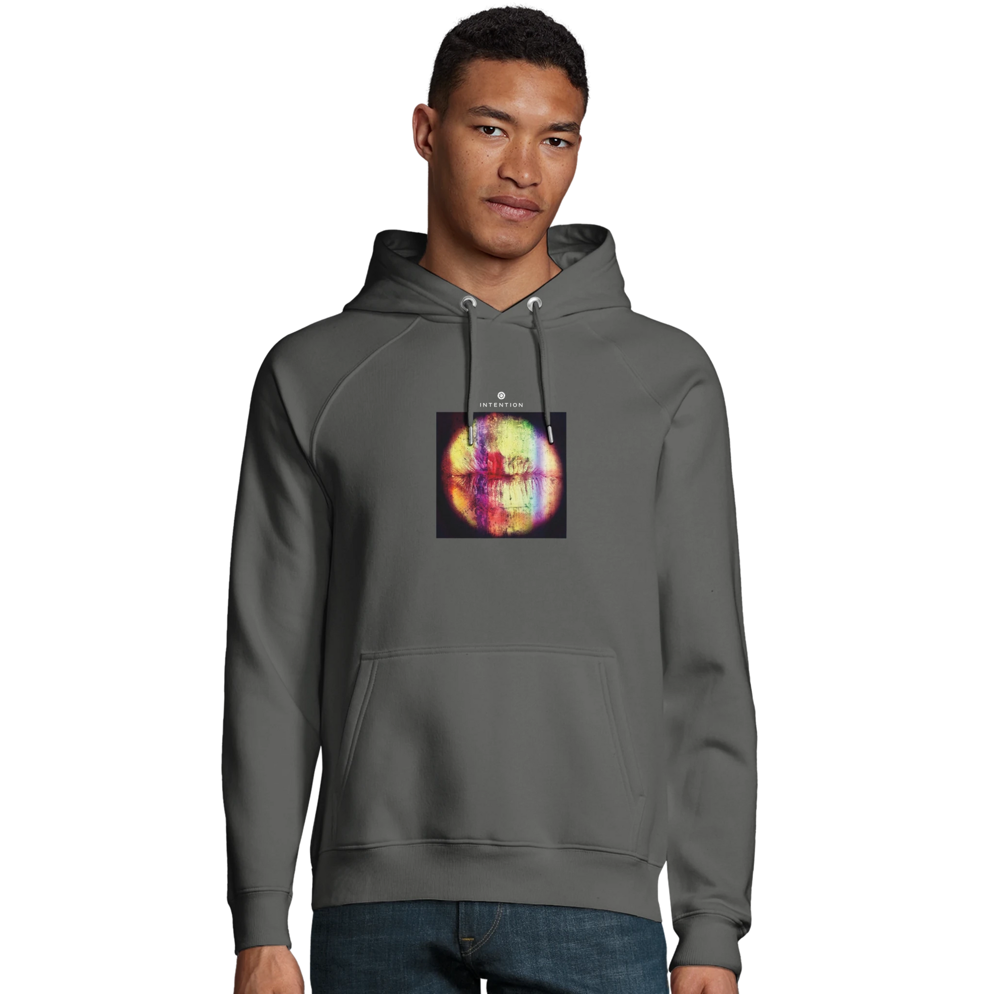 Love - "Chromatic Kiss" Hoodie charcoal melange XS 31