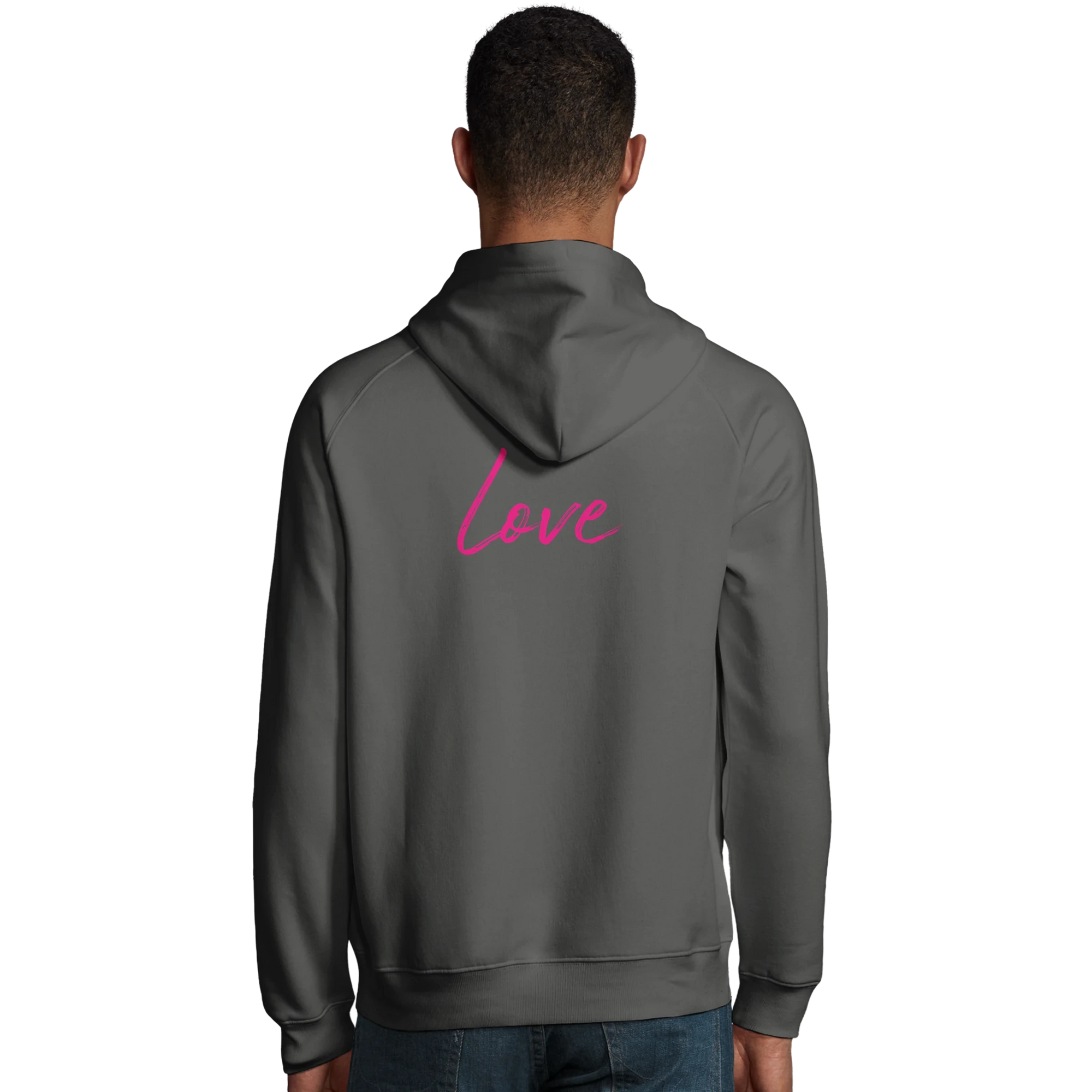Love - "Chromatic Kiss" Hoodie charcoal melange XS 32