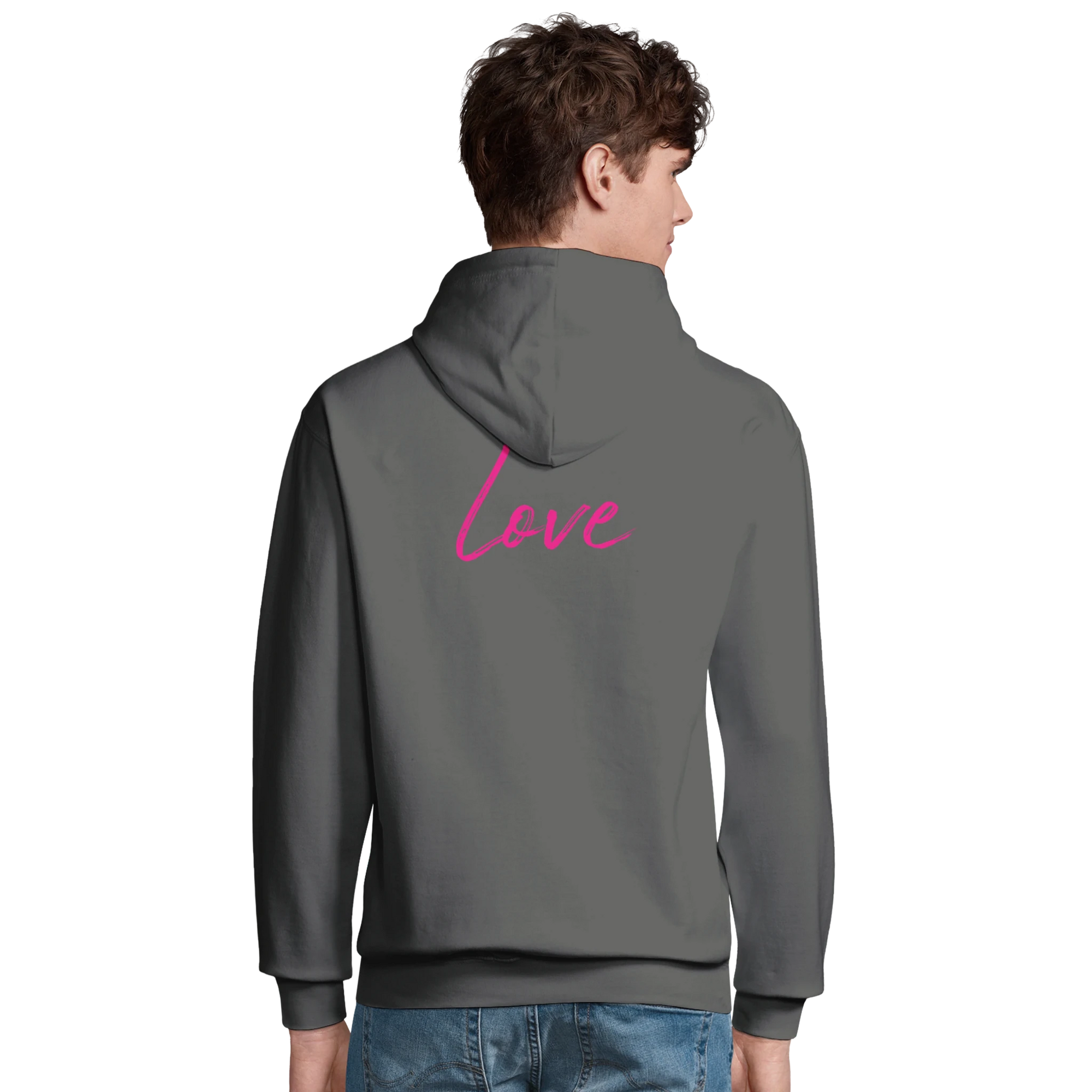 Love - "Chromatic Kiss" Hoodie charcoal melange XS 4