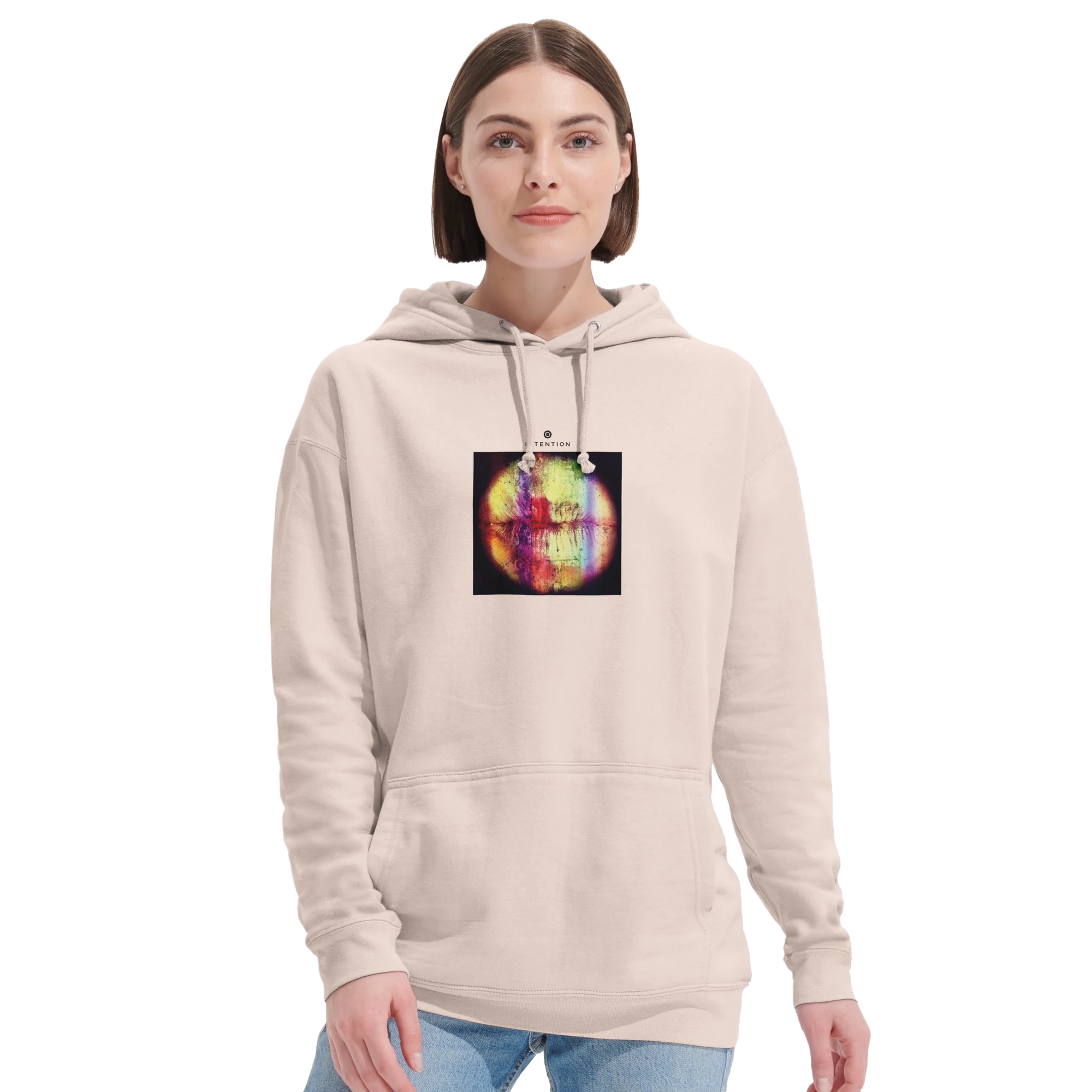 Love - "Chromatic Kiss" Hoodie creamy pink XS 5