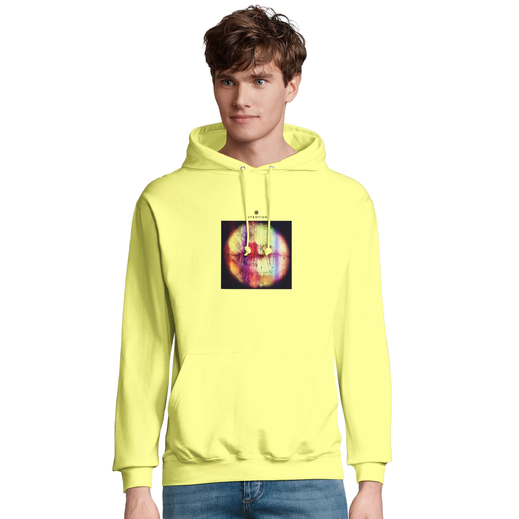 Love - "Chromatic Kiss" Hoodie Light Yellow XS 4