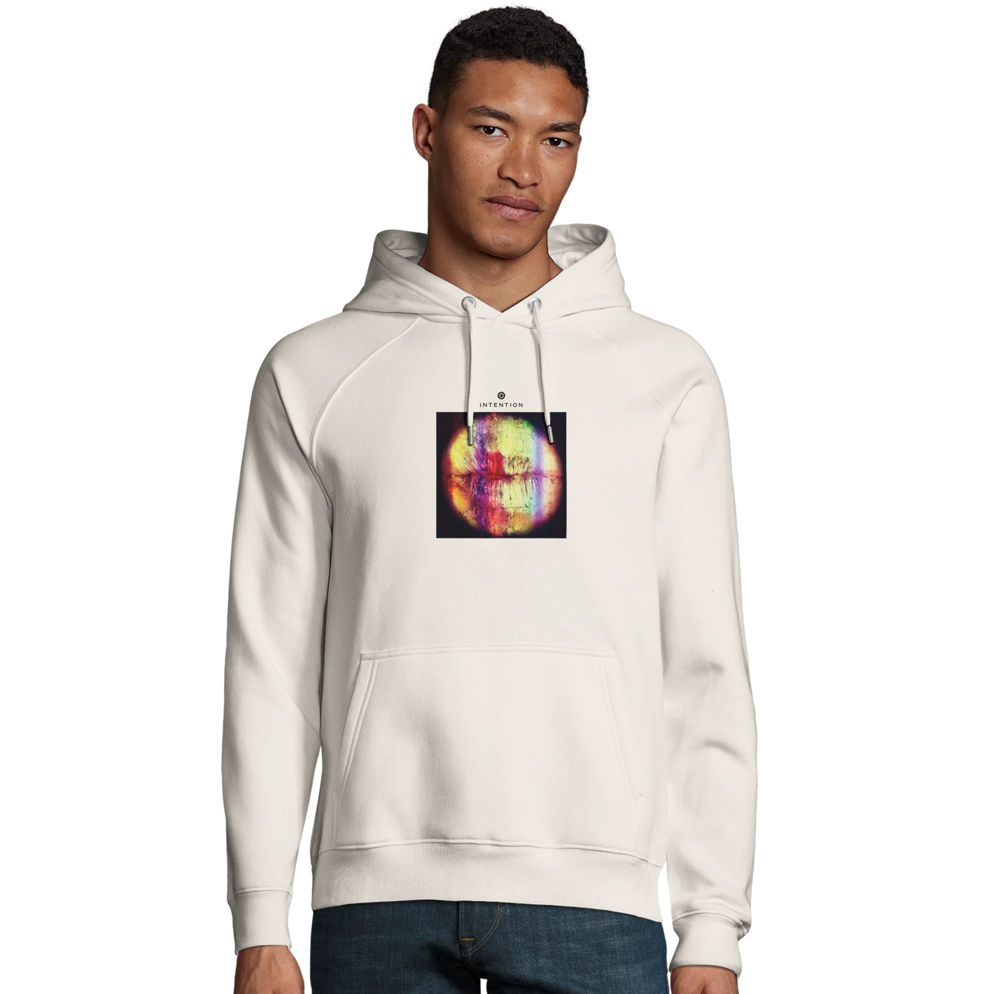 Love - "Chromatic Kiss" Hoodie Off White XS 21