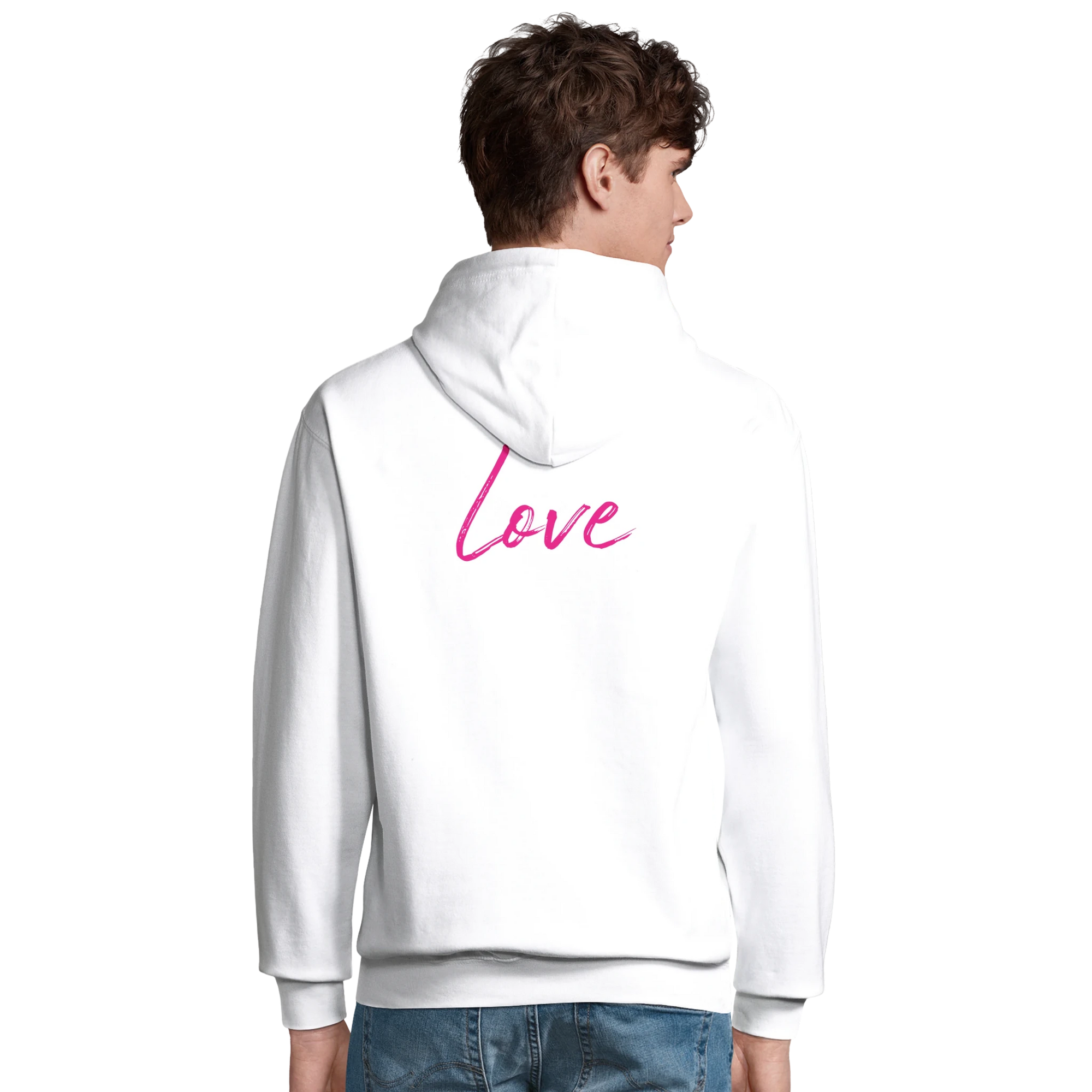 Love - "Chromatic Kiss" Hoodie White XS 4