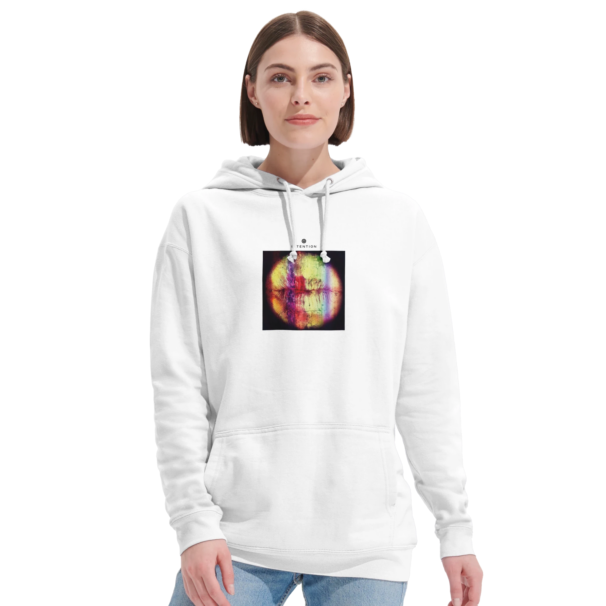 Love - "Chromatic Kiss" Hoodie White XS 5