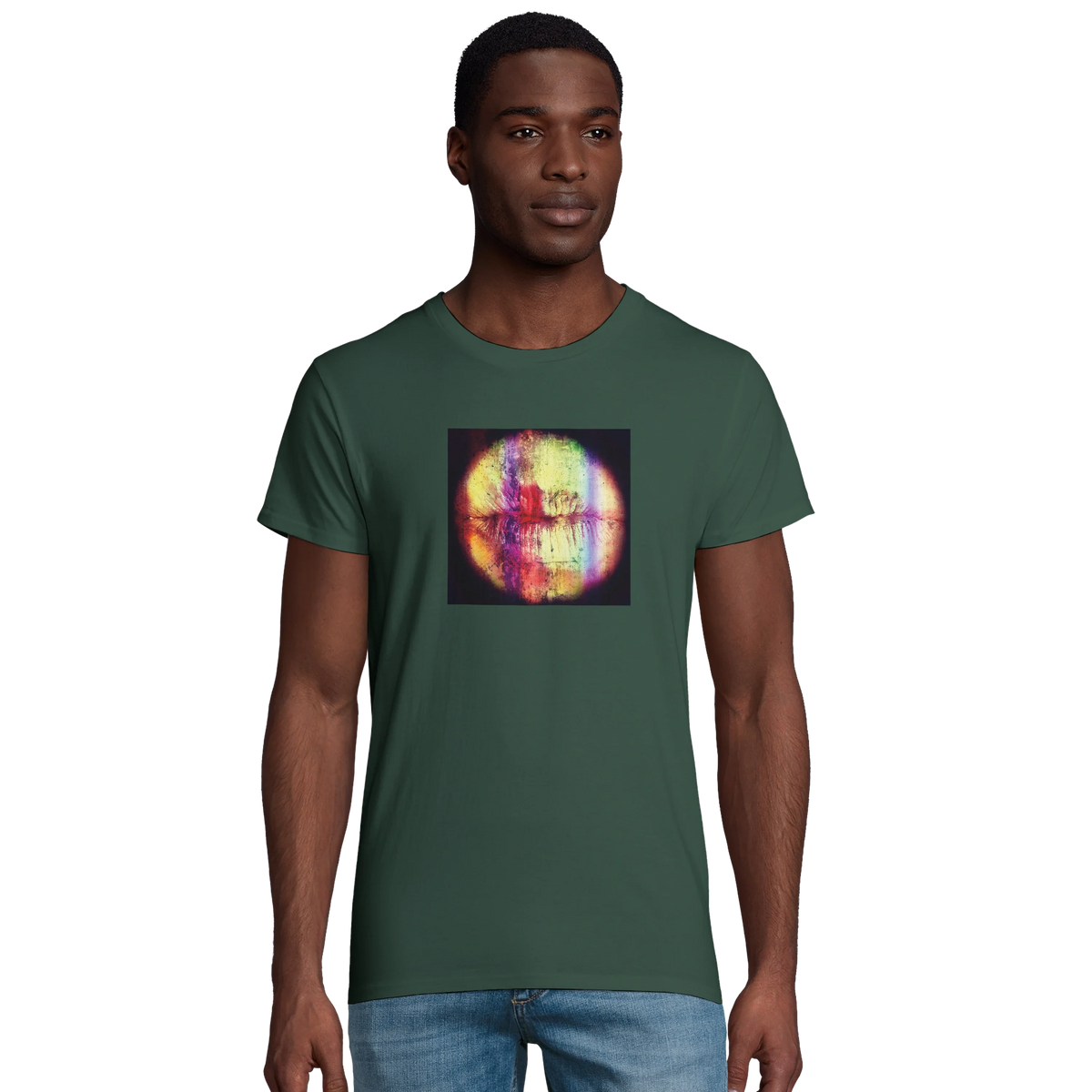 Love - "Chromatic Kiss" T-shirt Bottle Green 4