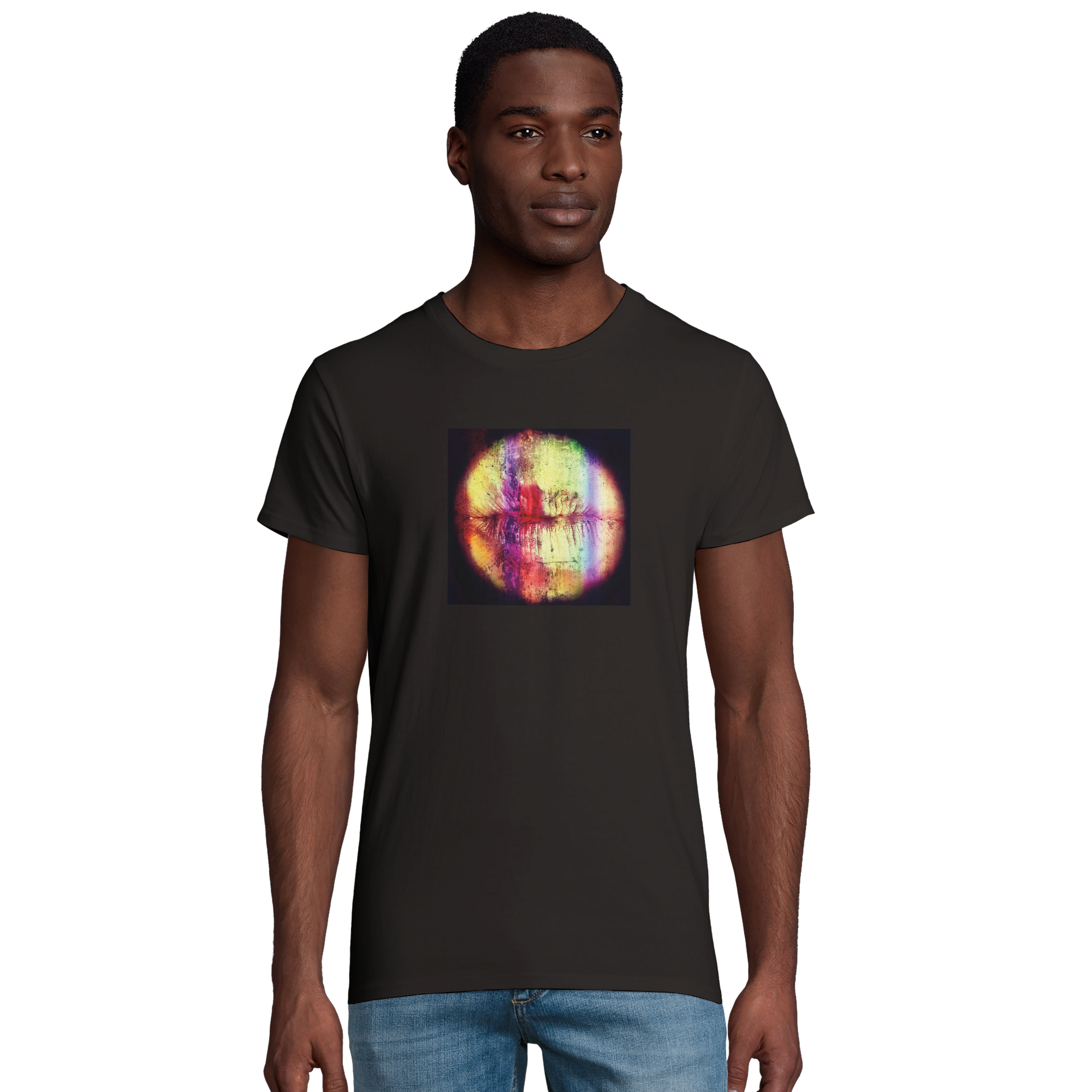 Love - "Chromatic Kiss" T-shirt Deep Black XS 4