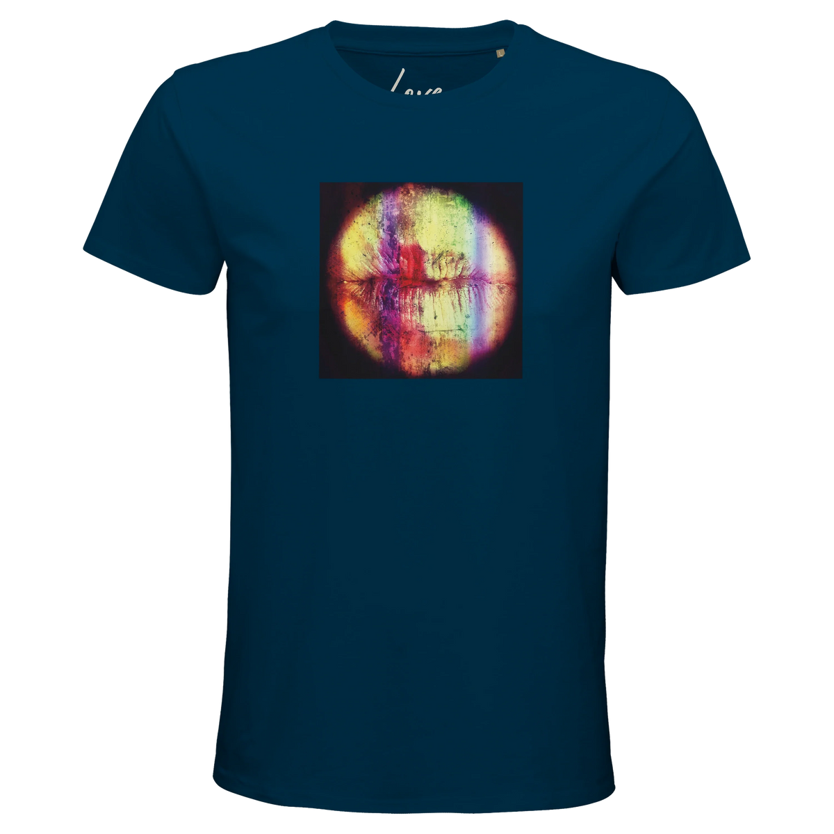 Love - "Chromatic Kiss" T-shirt denim 1