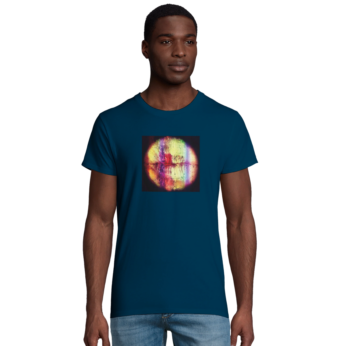 Love - "Chromatic Kiss" T-shirt denim 4