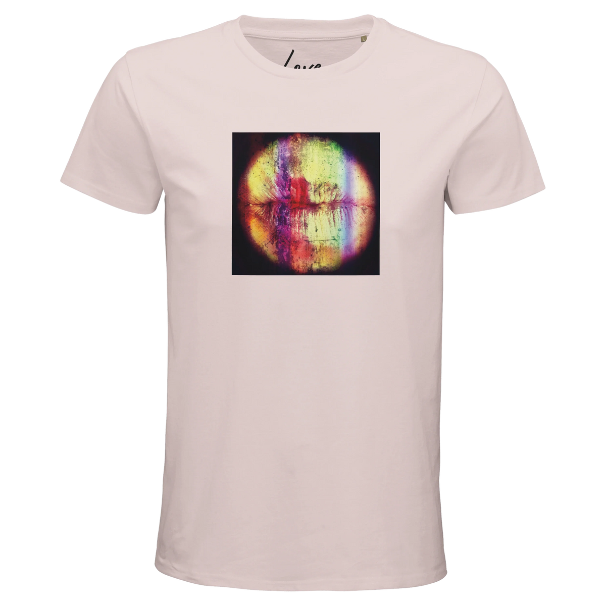 Love - "Chromatic Kiss" T-shirt Pale Pink 1