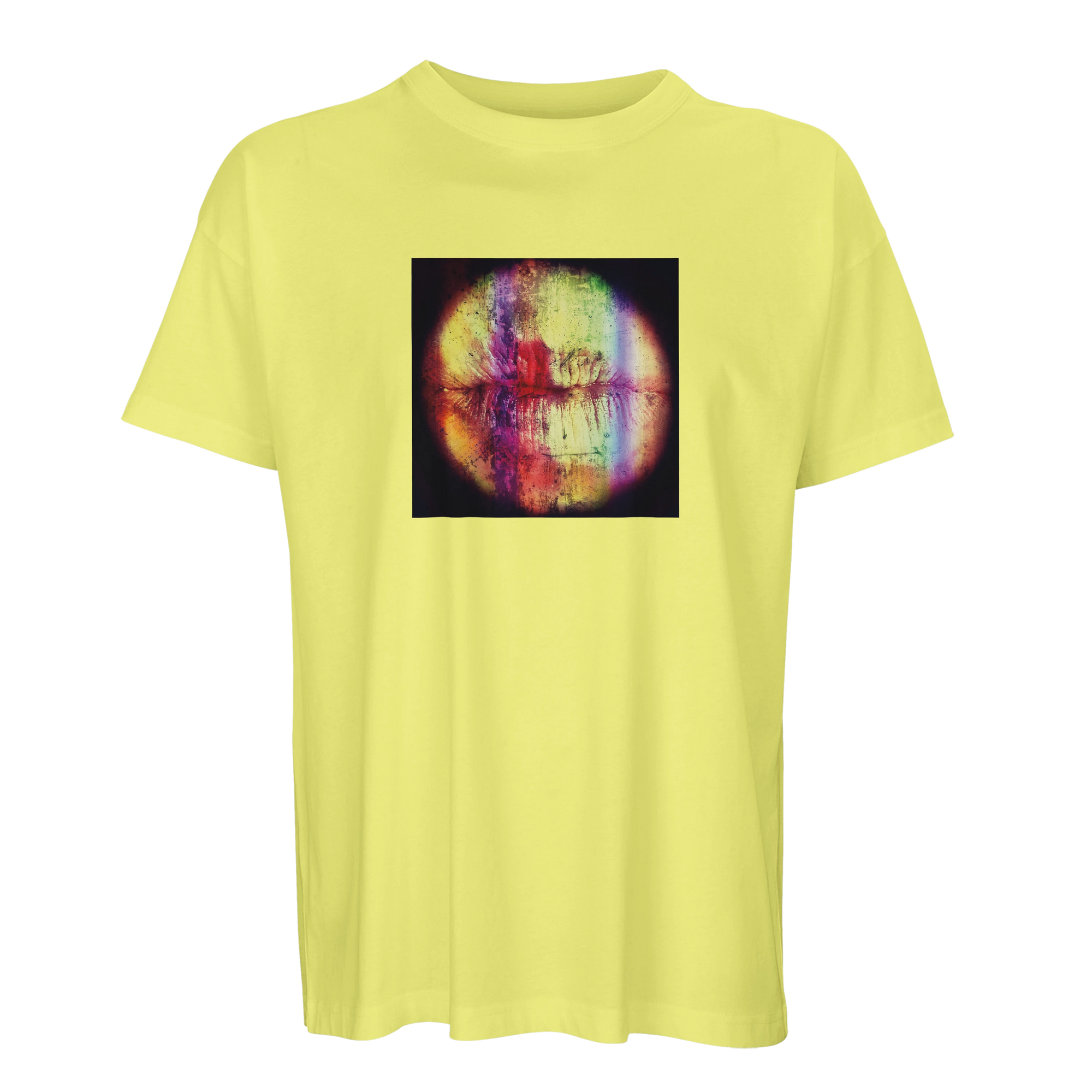 Love - "Chromatic Kiss" T-shirt Light Yellow 1