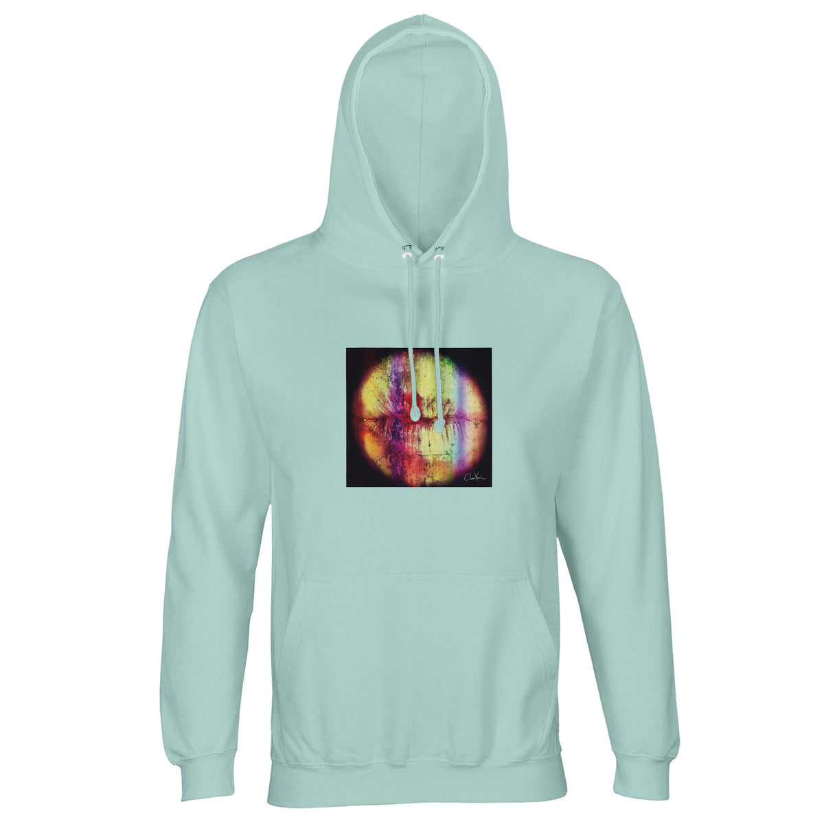 Love - "Chromatic Kiss" Hoodie arctic blue 1