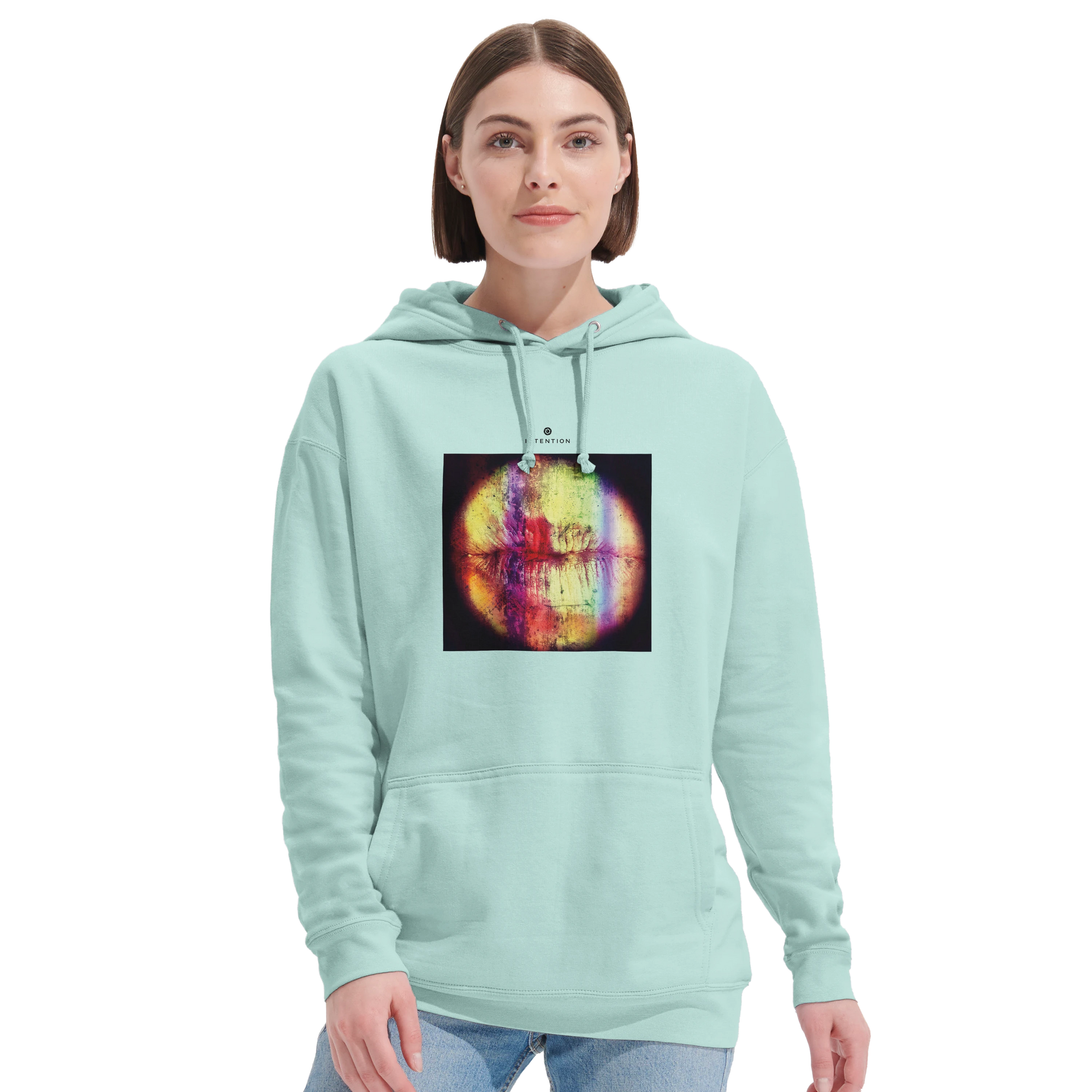 Love - "Chromatic Kiss" Hoodie arctic blue 5