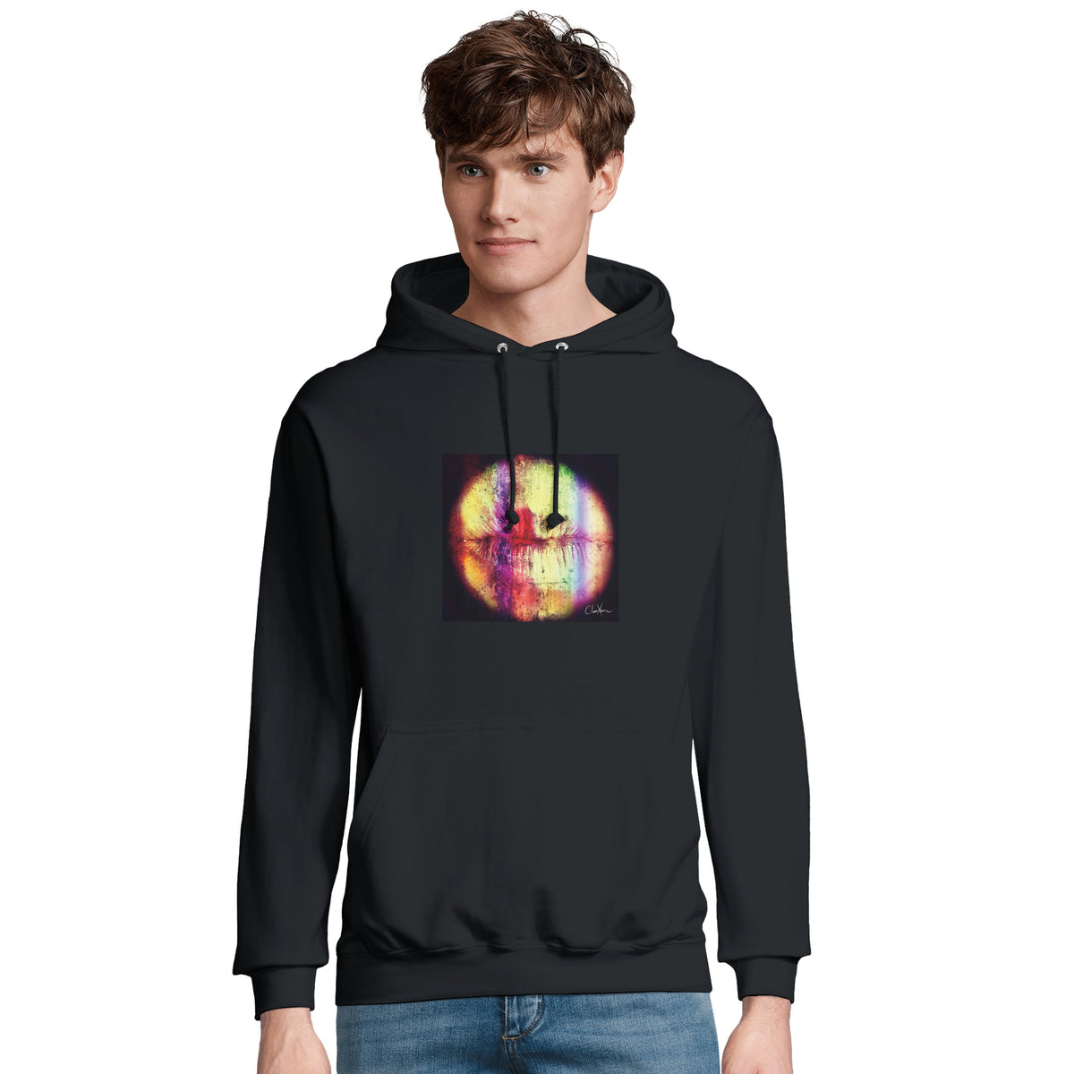 Love - "Chromatic Kiss" Hoodie Black 4