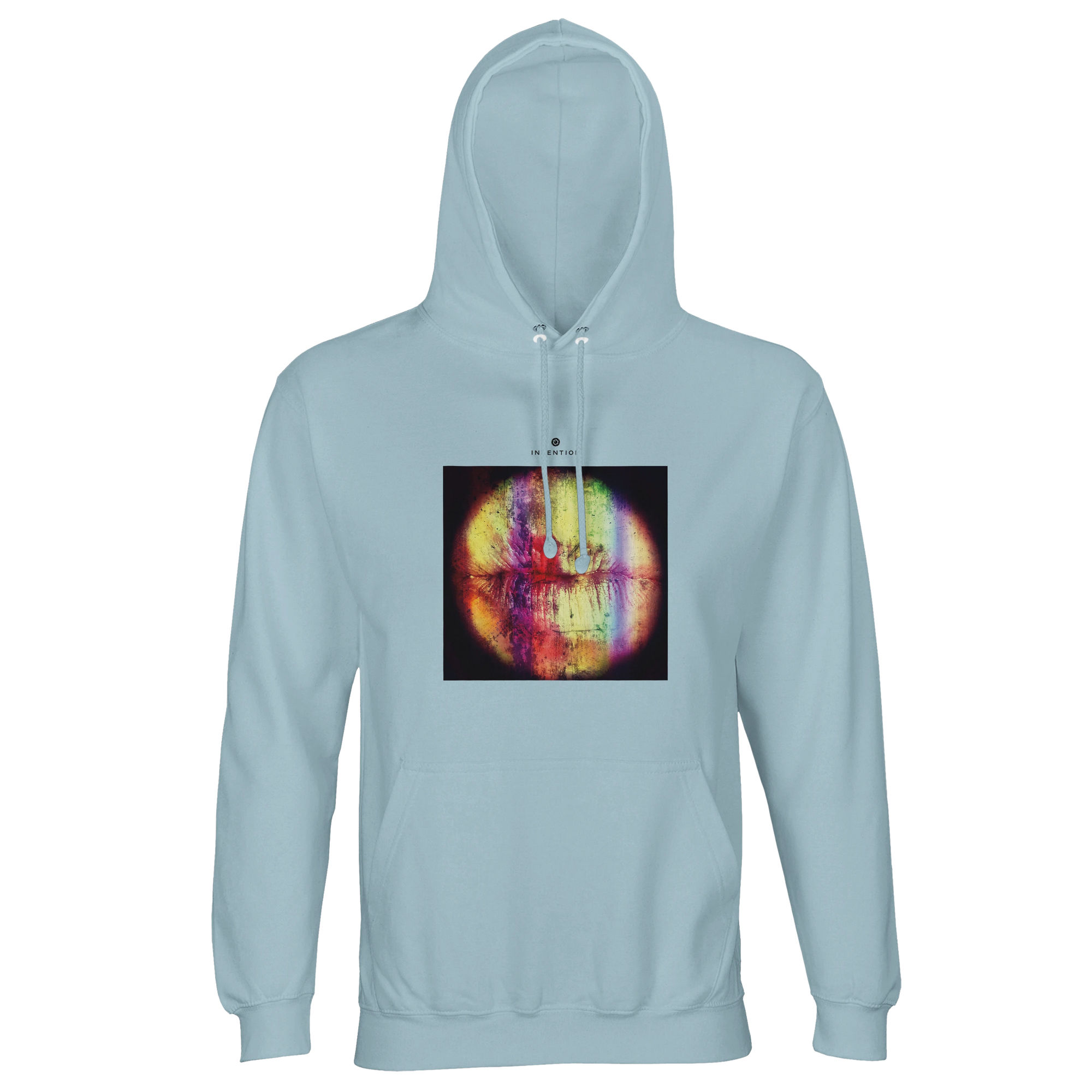 Love - "Chromatic Kiss" Hoodie creamy blue 1