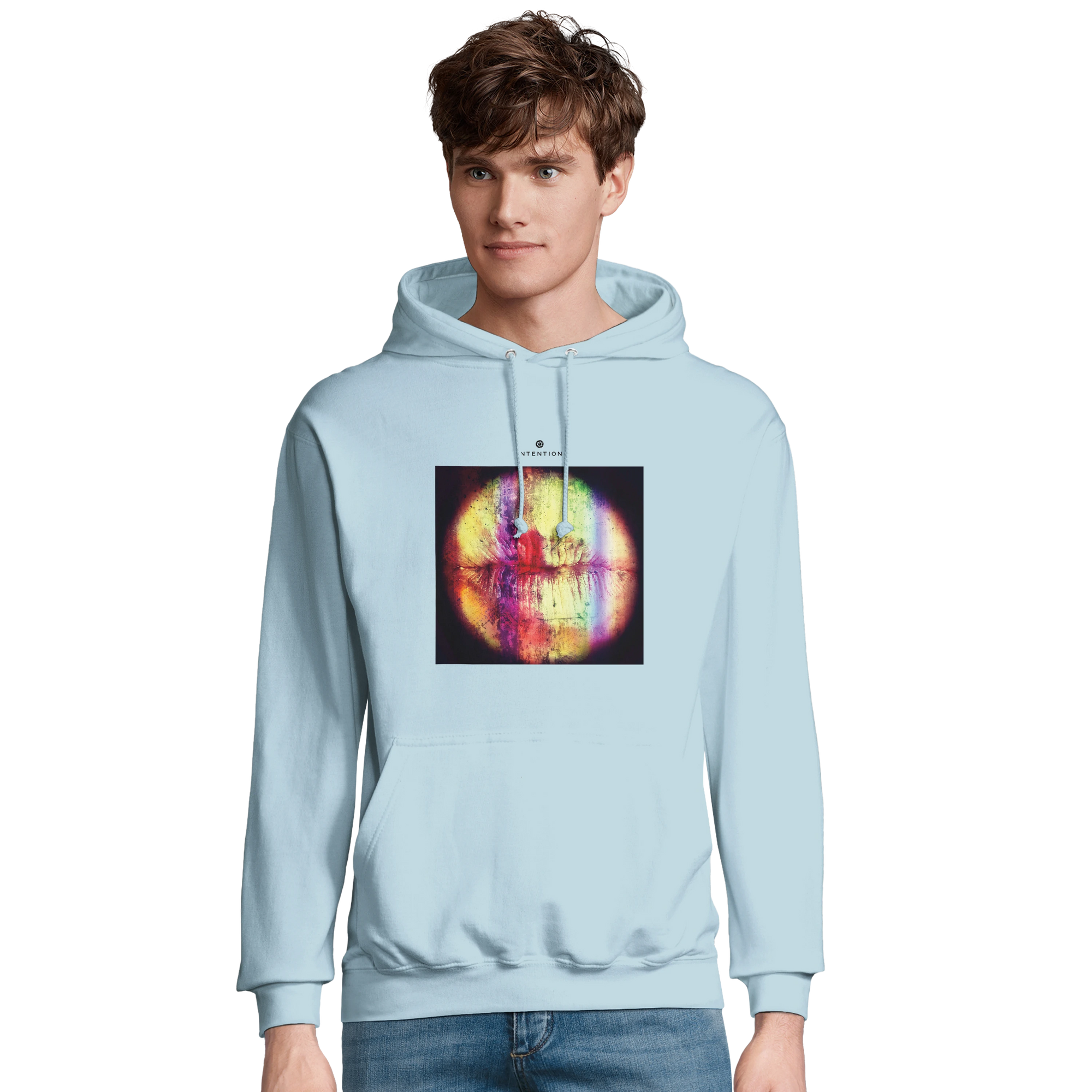 Love - "Chromatic Kiss" Hoodie creamy blue 3