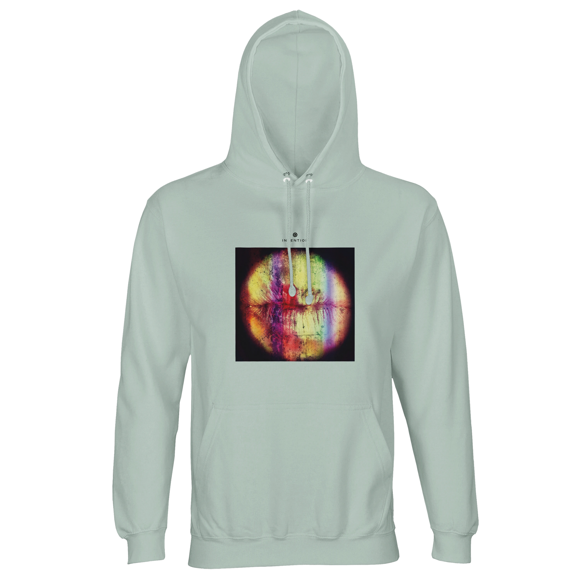 Love - "Chromatic Kiss" Hoodie creamy green 1