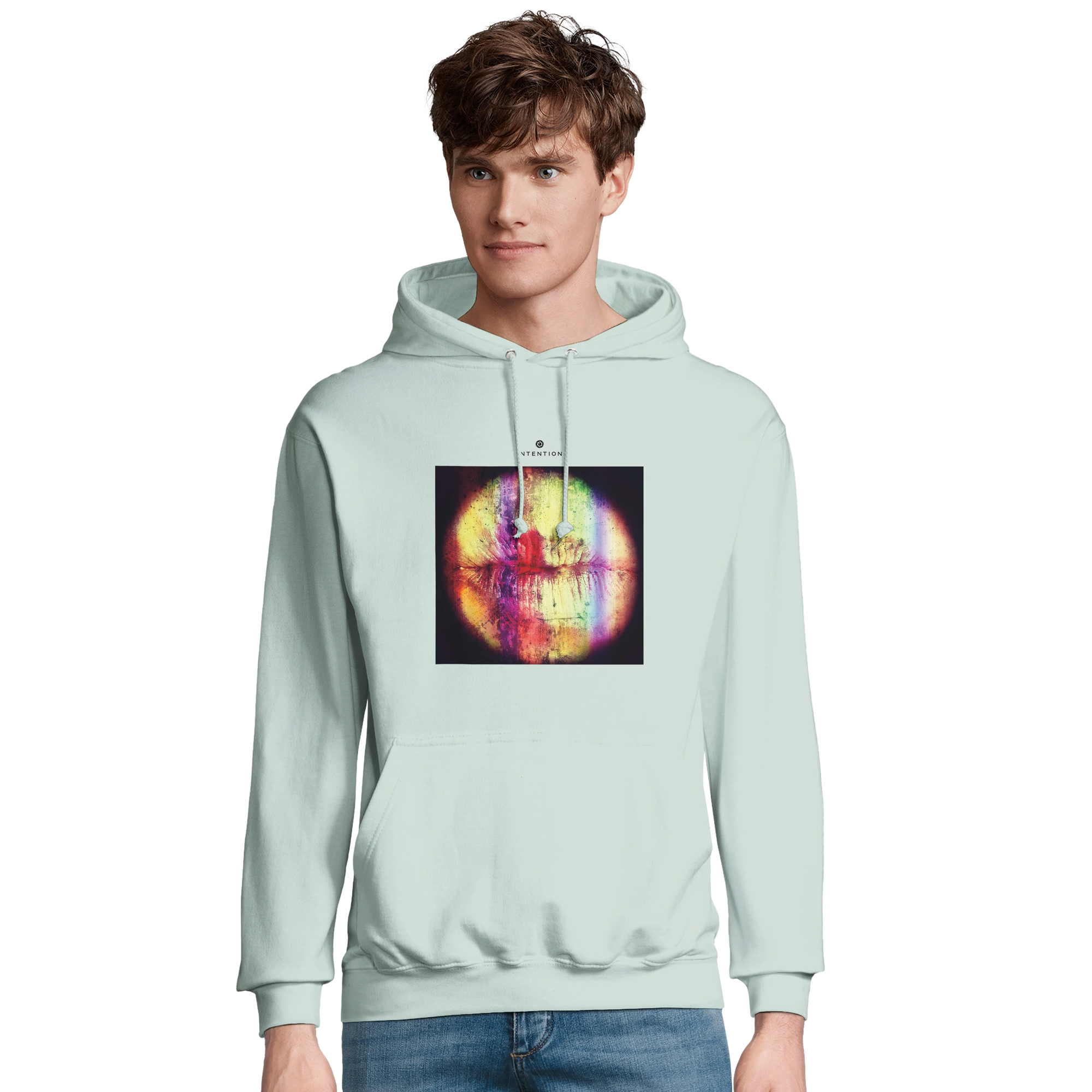Love - "Chromatic Kiss" Hoodie creamy green 3