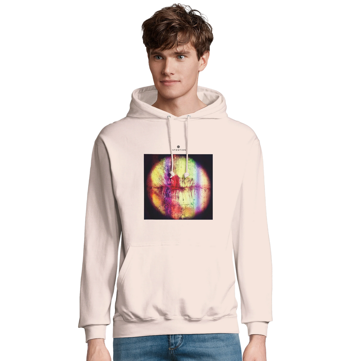 Love - "Chromatic Kiss" Hoodie creamy pink 3