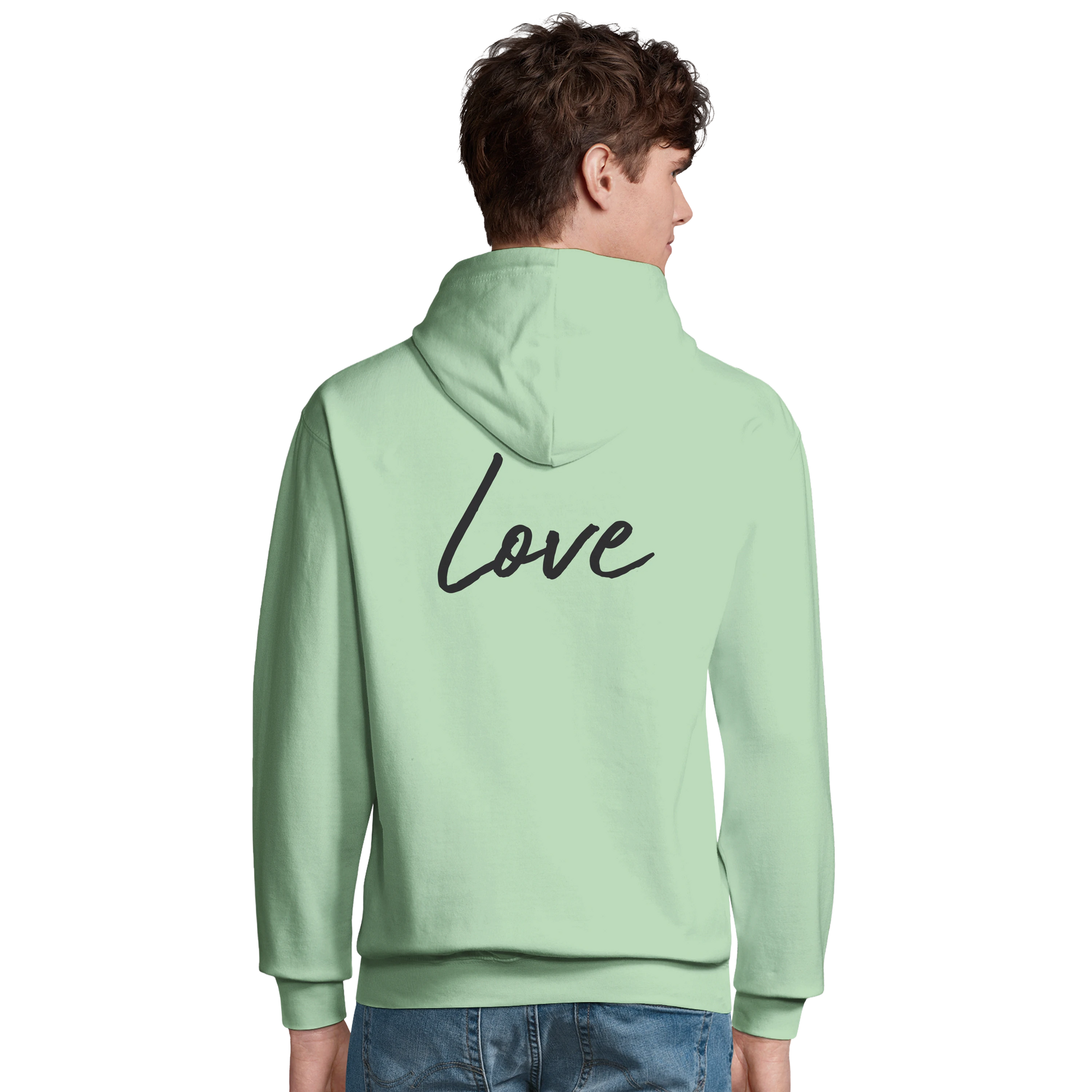 Love - "Chromatic Kiss" Hoodie frozen green 4