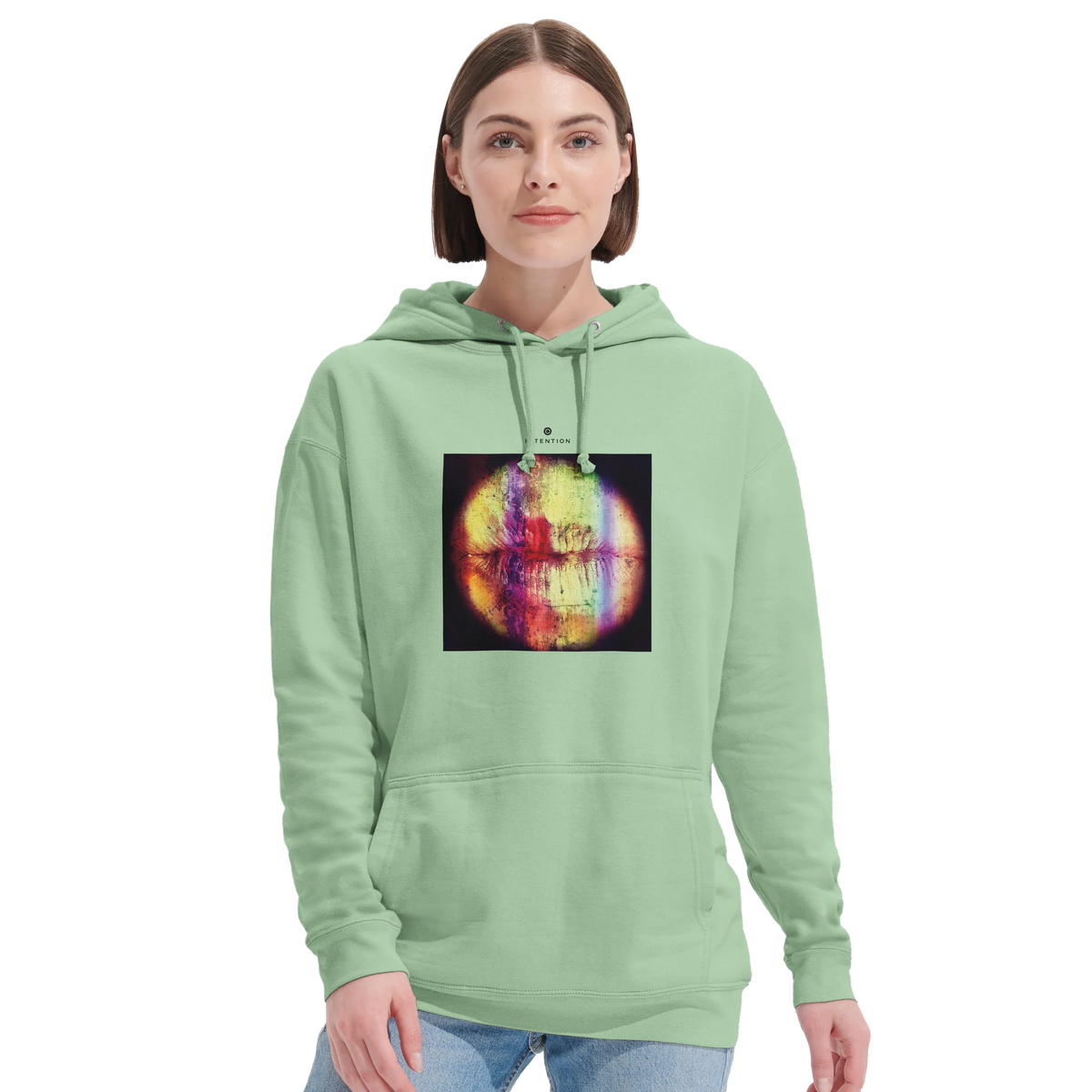 Love - "Chromatic Kiss" Hoodie frozen green 5