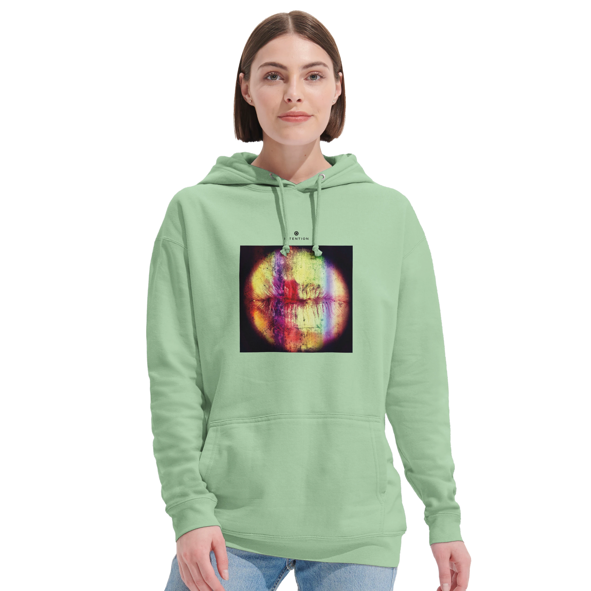 Love - "Chromatic Kiss" Hoodie frozen green 5