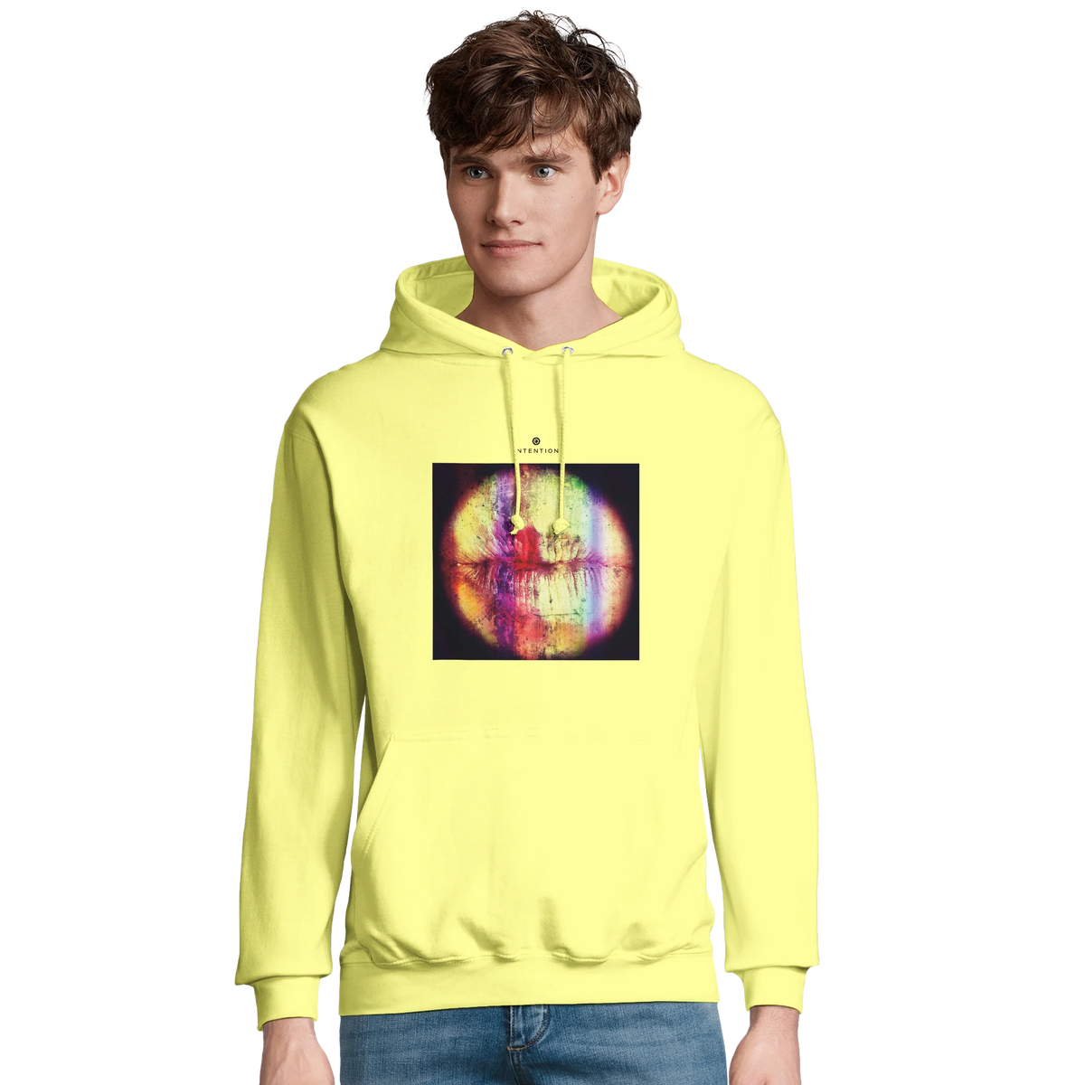 Love - "Chromatic Kiss" Hoodie Light Yellow 4