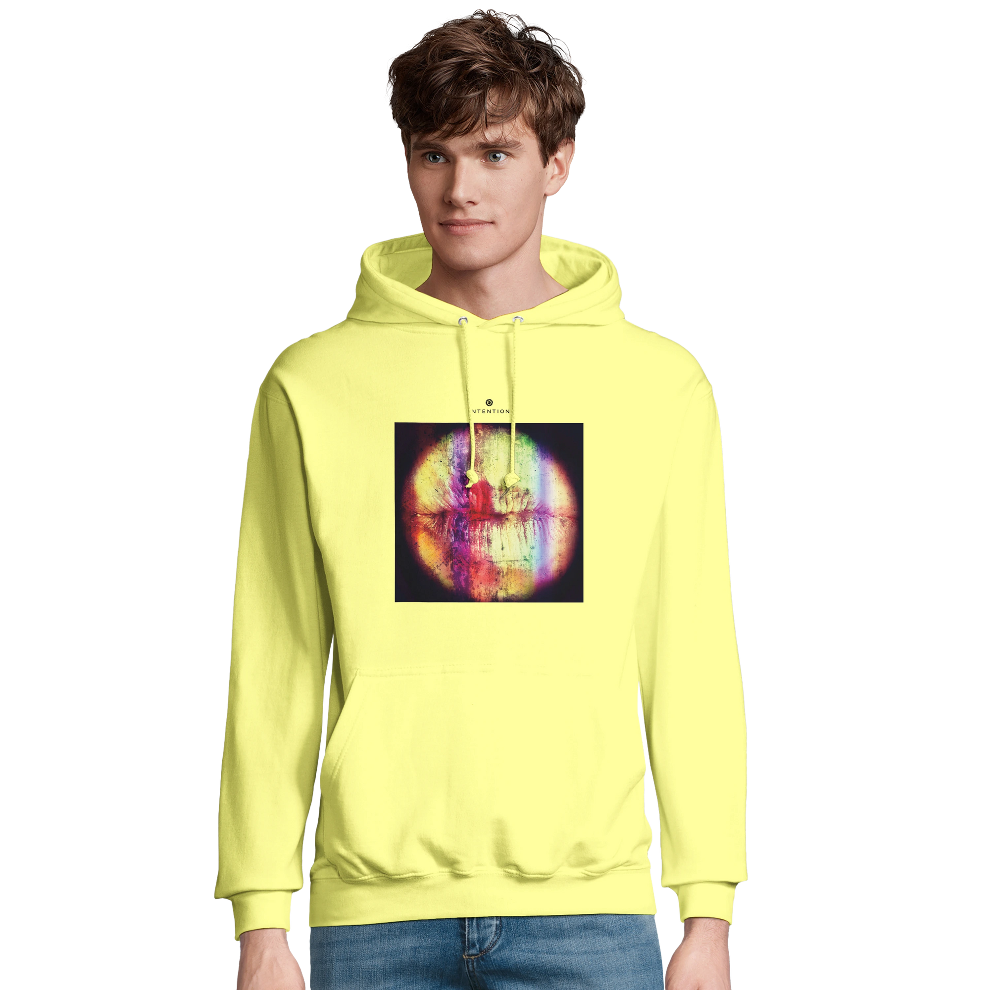 Love - "Chromatic Kiss" Hoodie Light Yellow 4