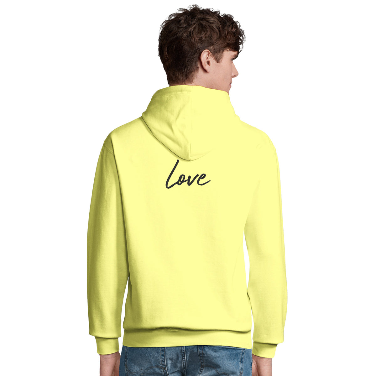 Love - "Chromatic Kiss" Hoodie Light Yellow 5