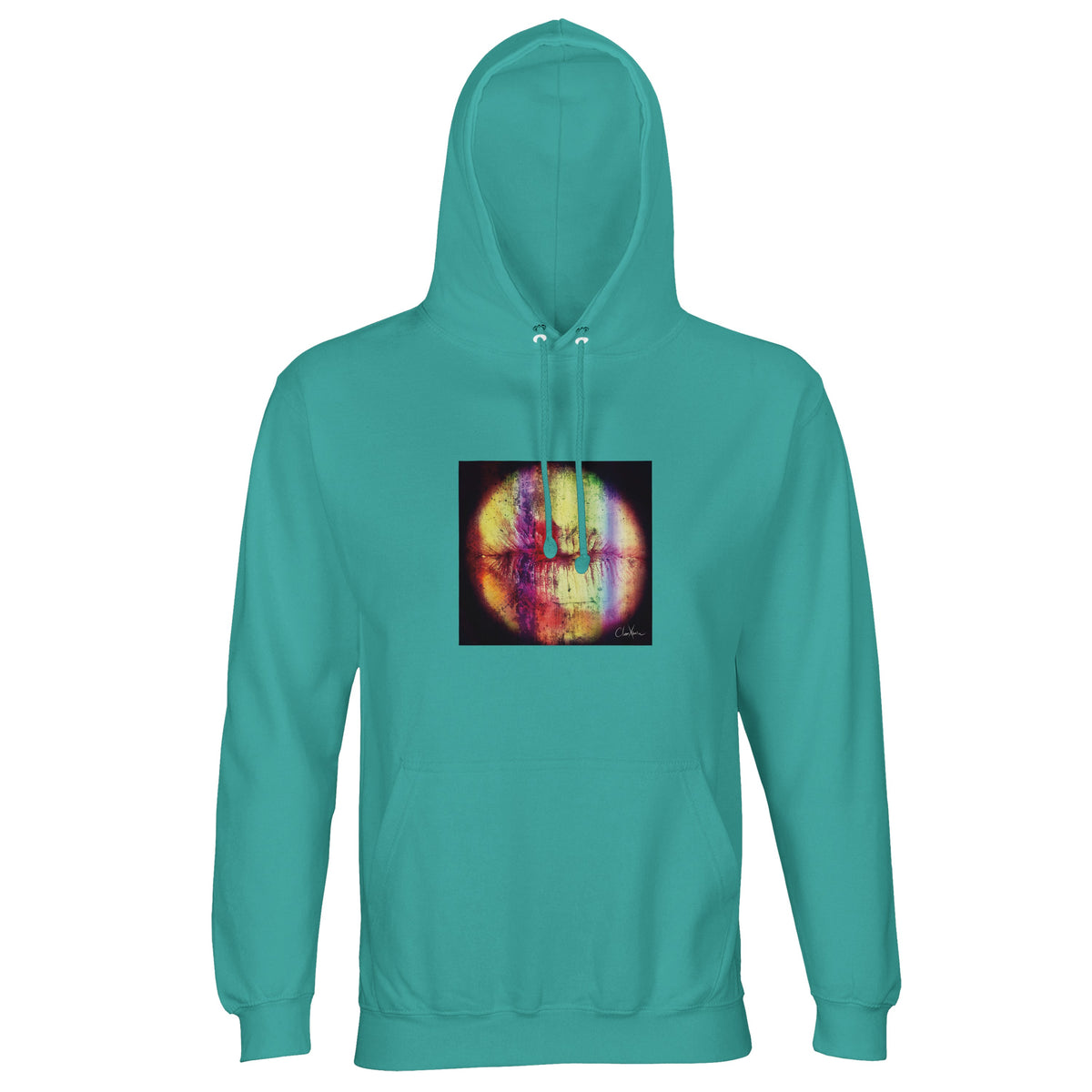 Love - "Chromatic Kiss" Hoodie pool blue 1