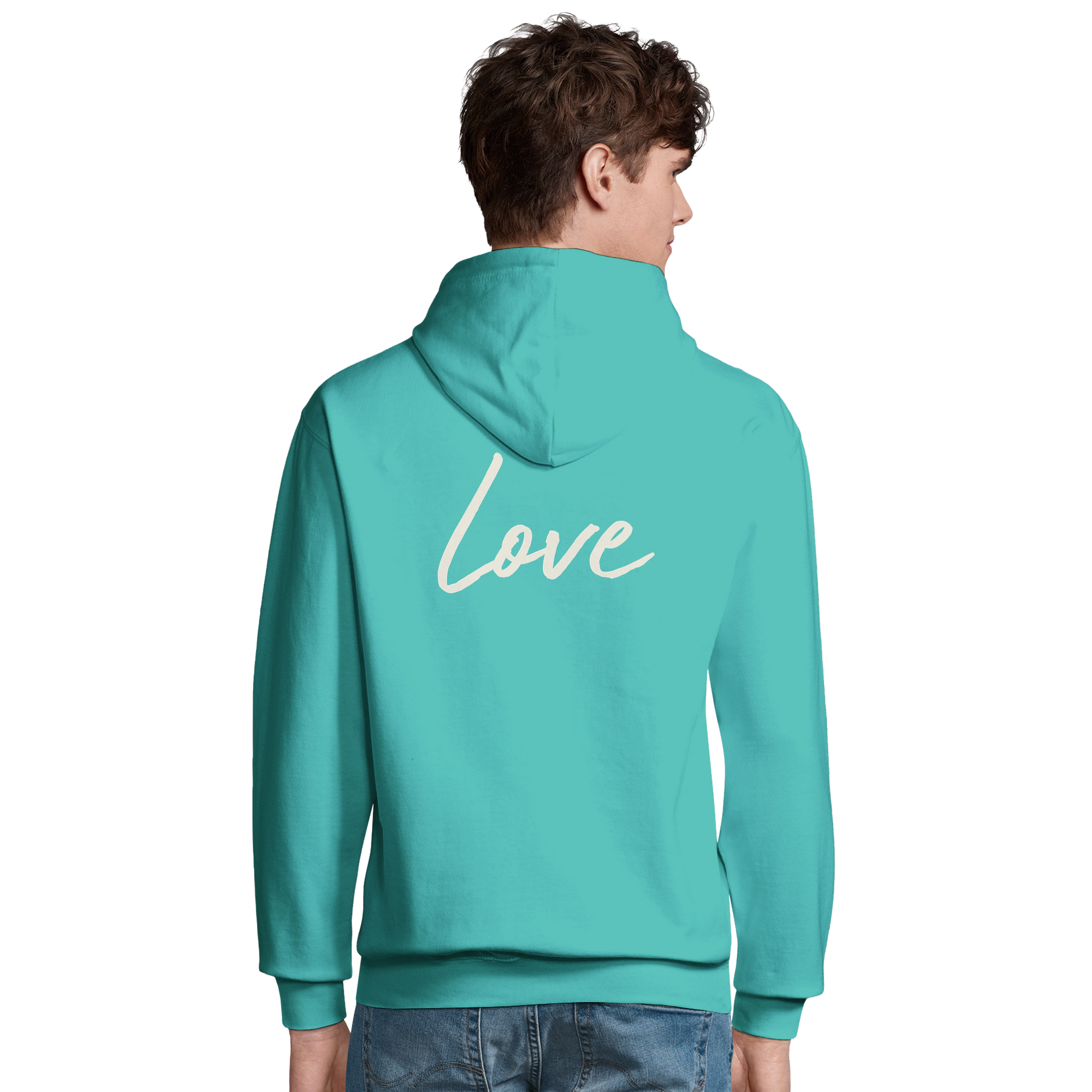 Love - "Chromatic Kiss" Hoodie pool blue 4