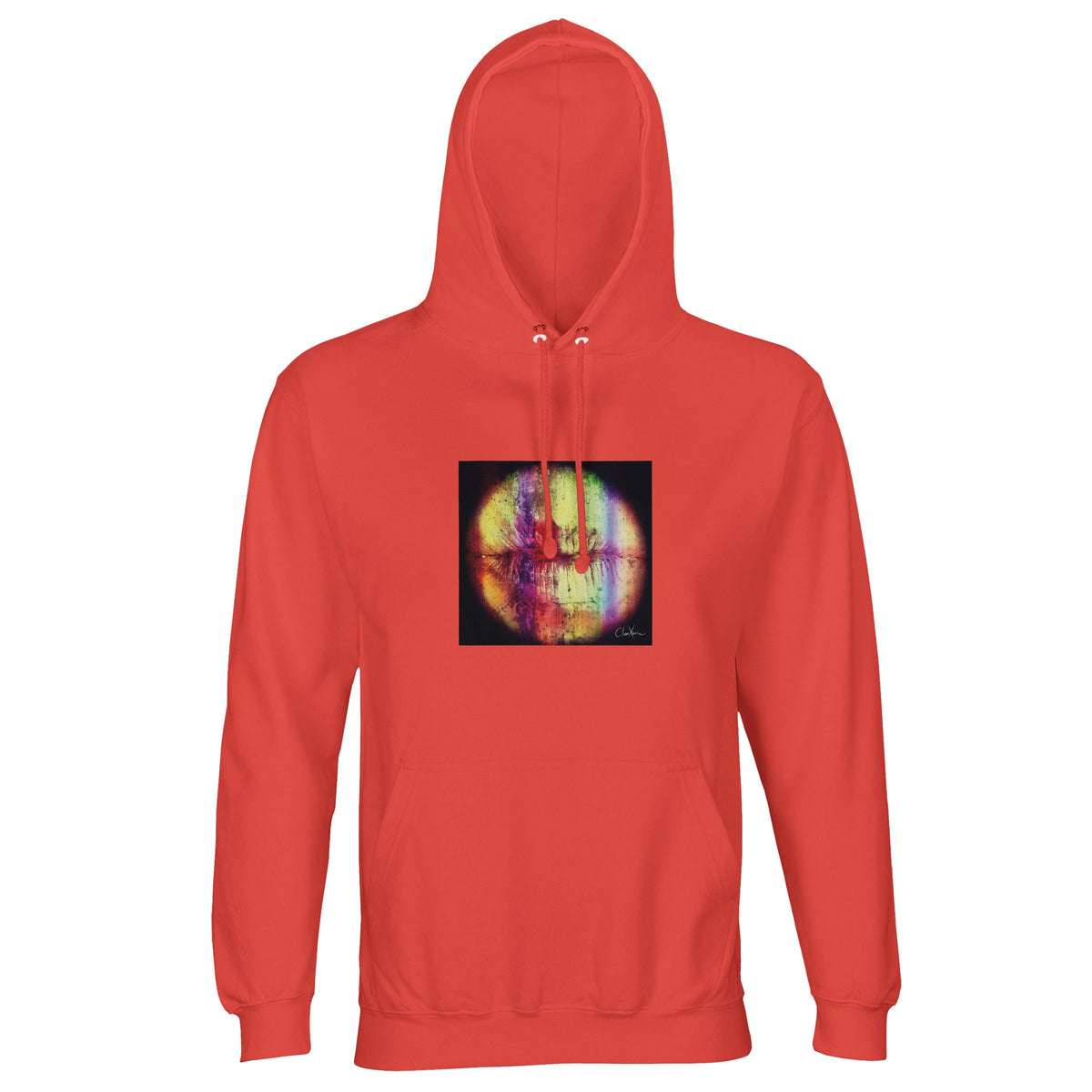Love - "Chromatic Kiss" Hoodie pop orange 1