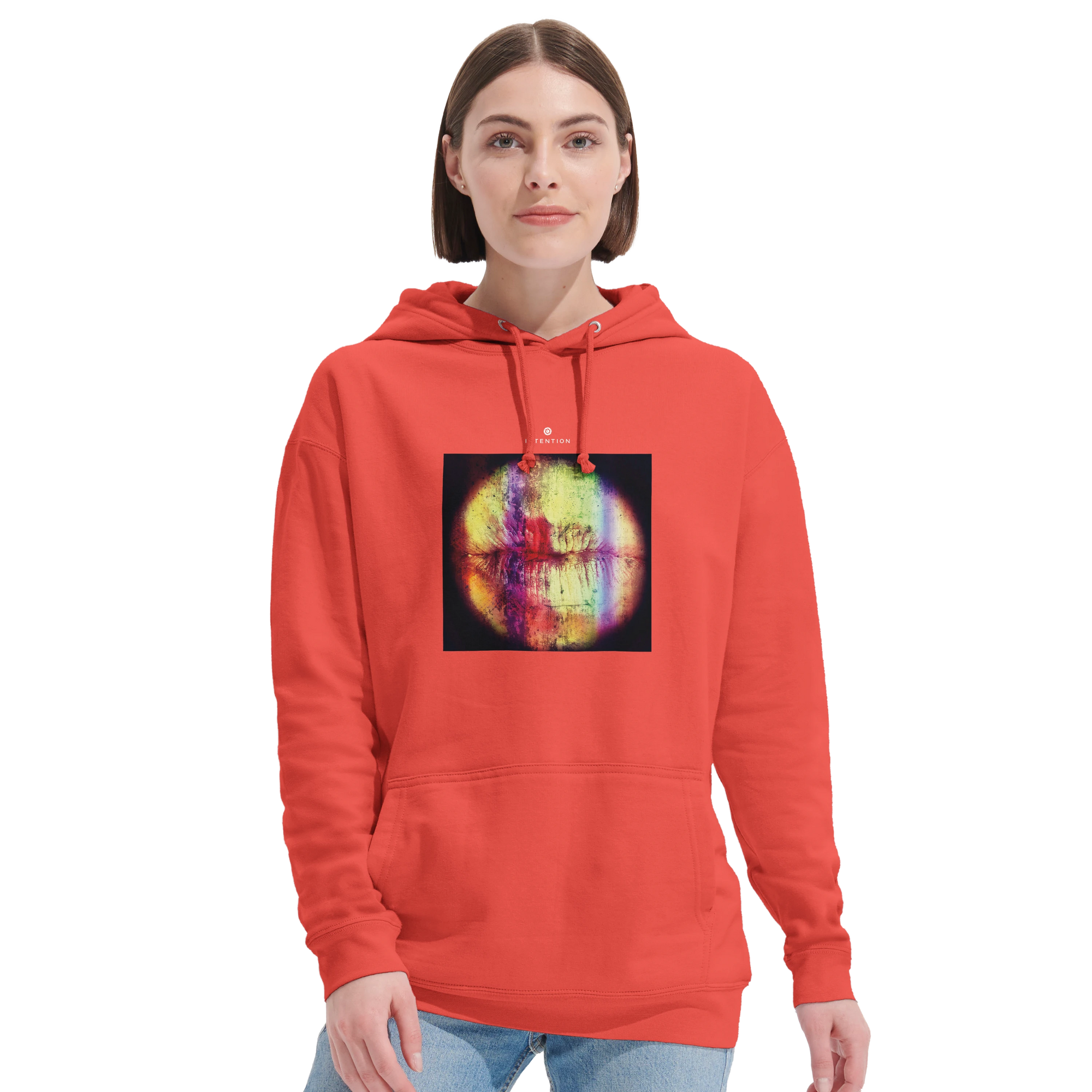 Love - "Chromatic Kiss" Hoodie pop orange 5