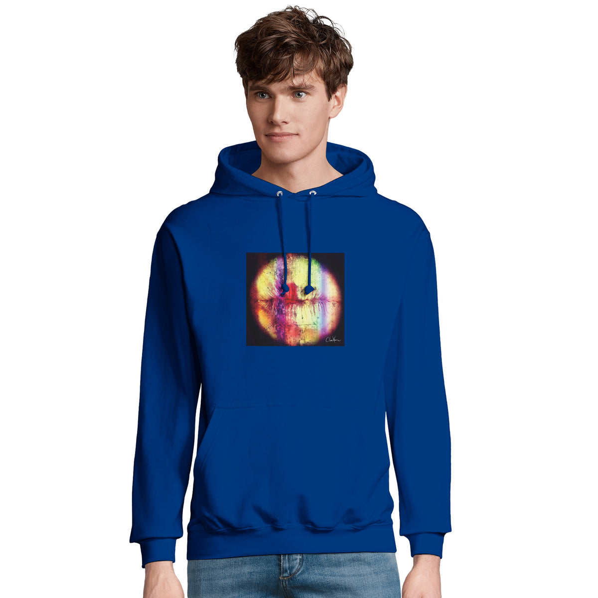 Love - "Chromatic Kiss" Hoodie Royal Blue 4