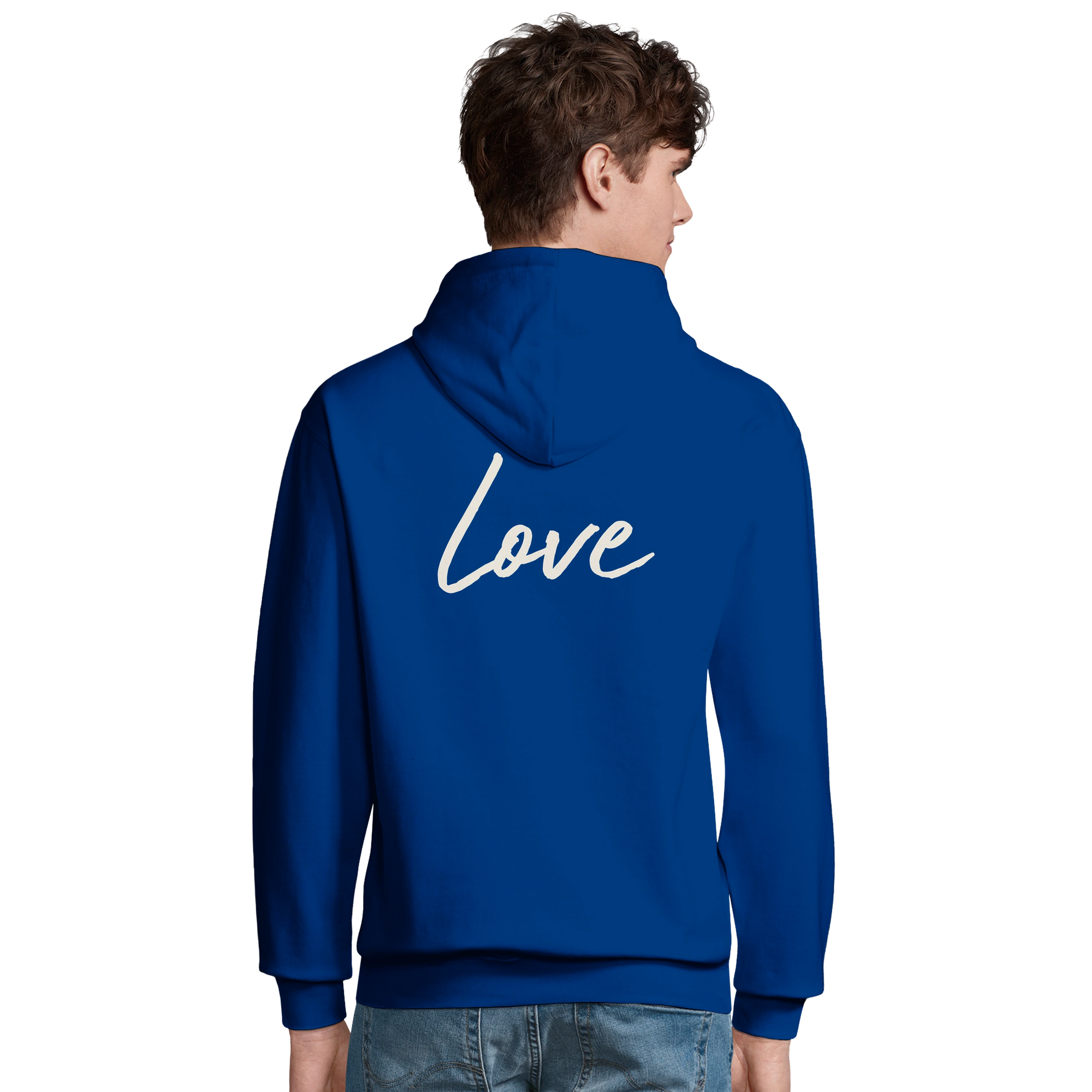 Love - "Chromatic Kiss" Hoodie Royal Blue 4