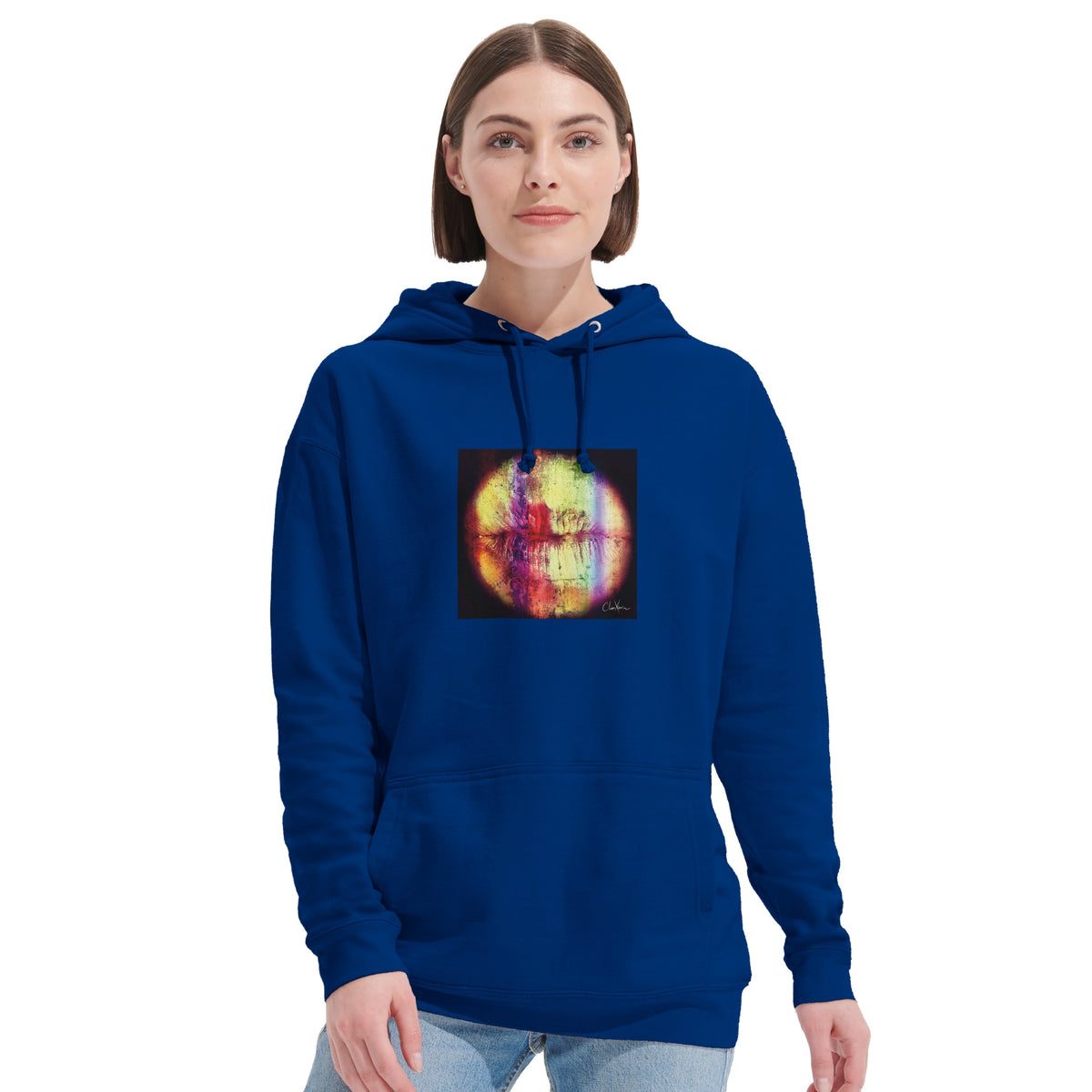 Love - "Chromatic Kiss" Hoodie Royal Blue 6