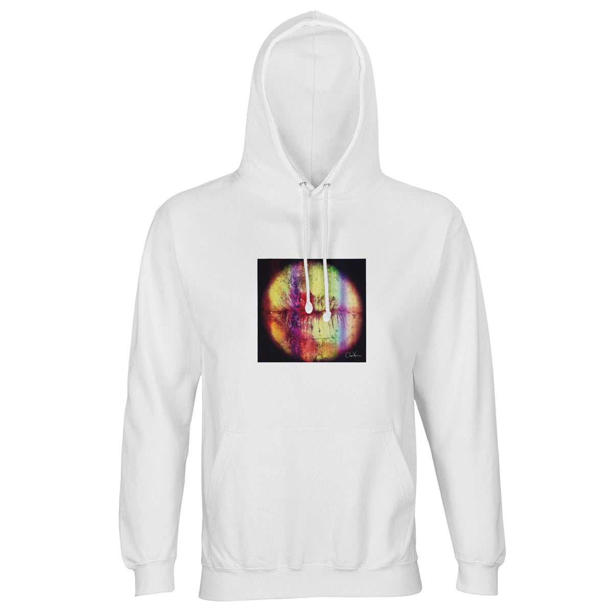 Love - "Chromatic Kiss" Hoodie White 1