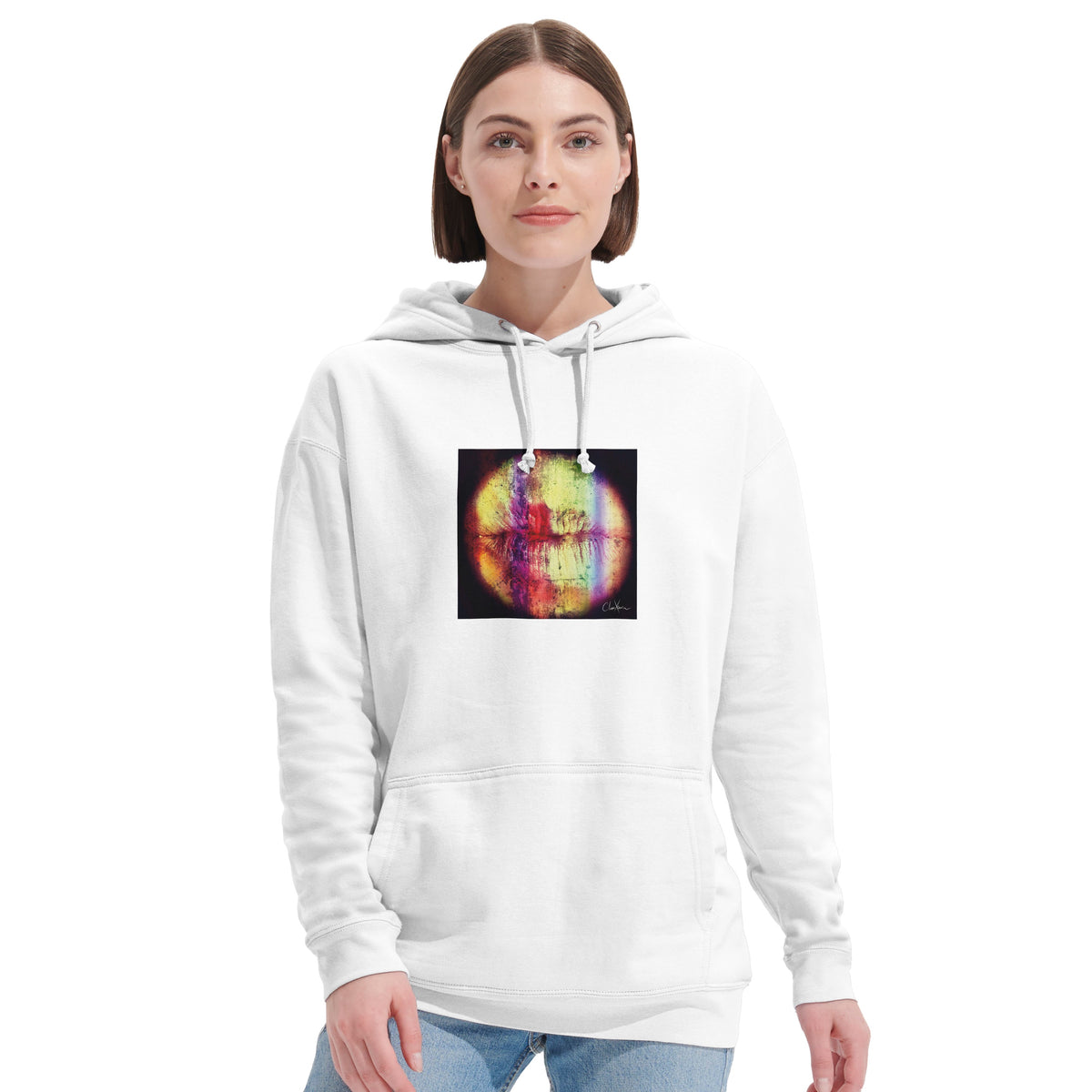 Love - "Chromatic Kiss" Hoodie White 6