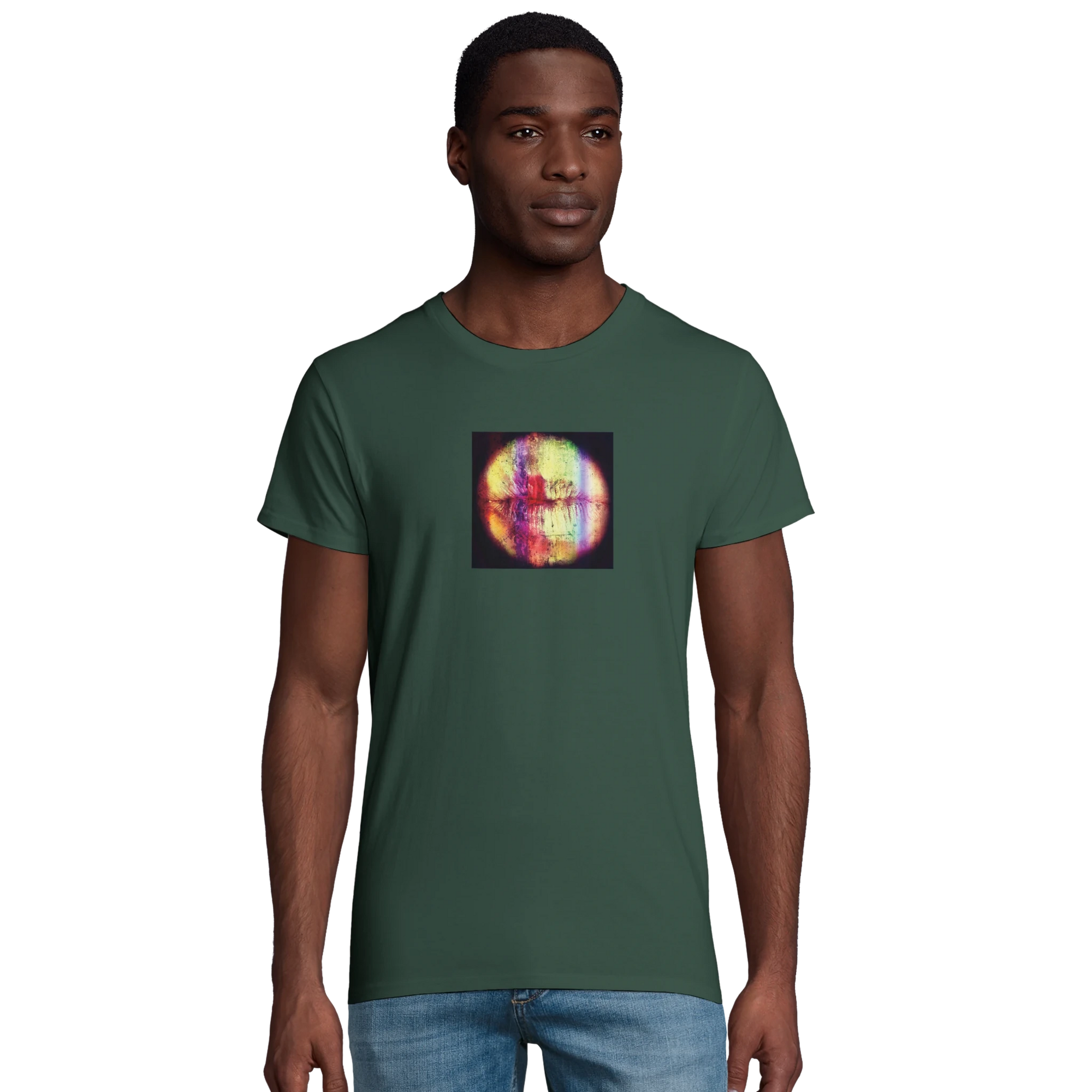 Love - "Chromatic Kiss" T-shirt Bottle Green XS 5