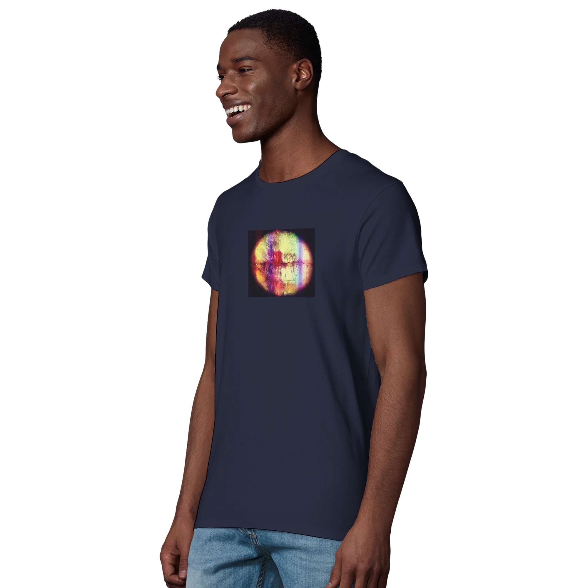 Love - "Chromatic Kiss" T-shirt French Navy XS 6