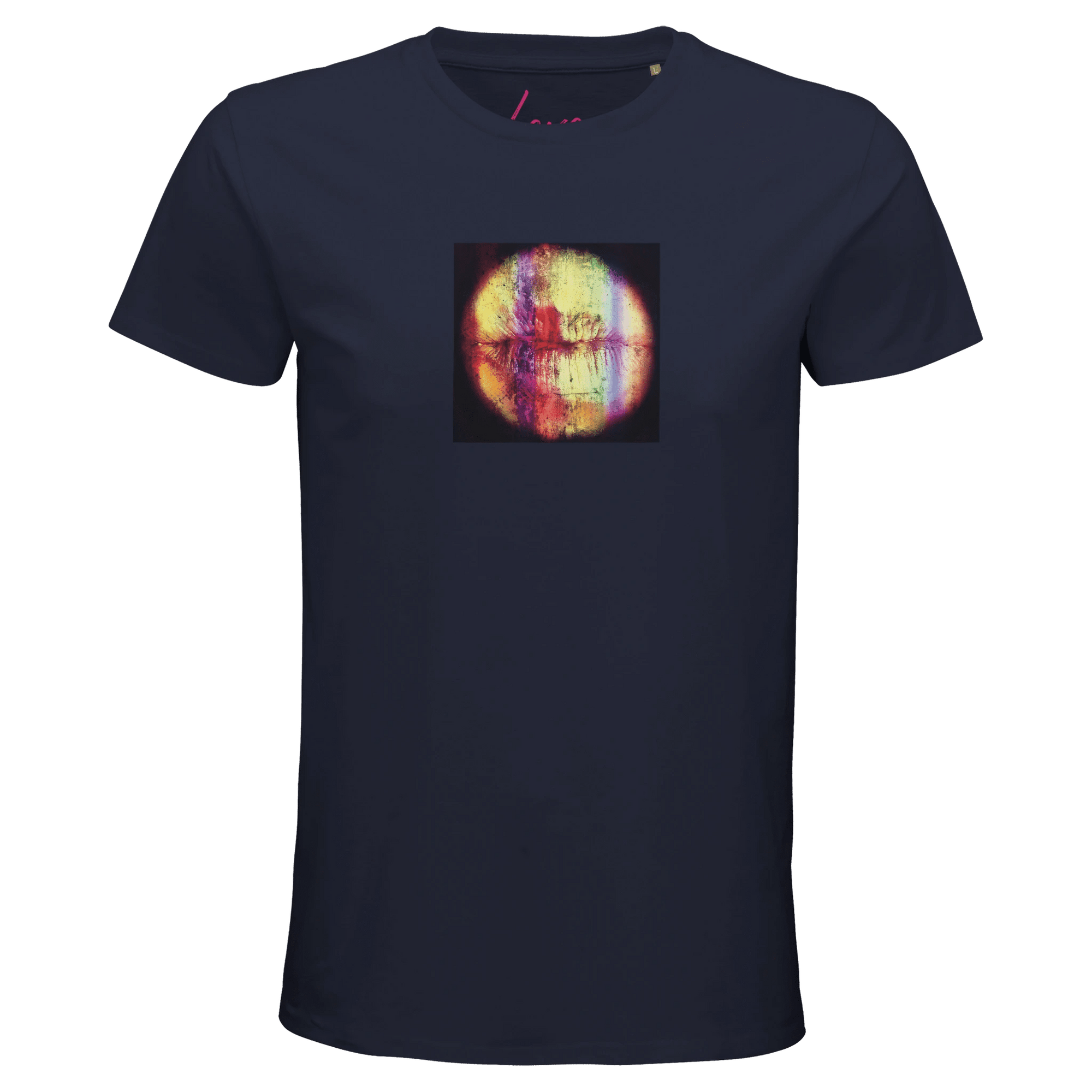 Love - "Chromatic Kiss" T-shirt French Navy XS 1
