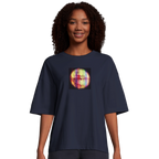 Love - "Chromatic Kiss" T-shirt French Navy XS 4