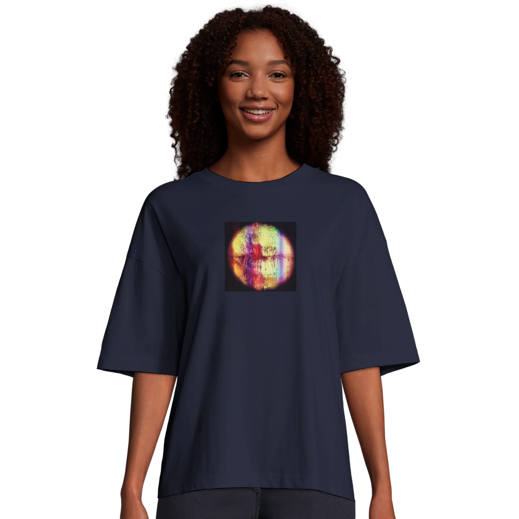 Love - "Chromatic Kiss" T-shirt French Navy XS 32