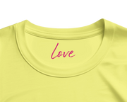 Love - "Chromatic Kiss" T-shirt Light Yellow XS 2