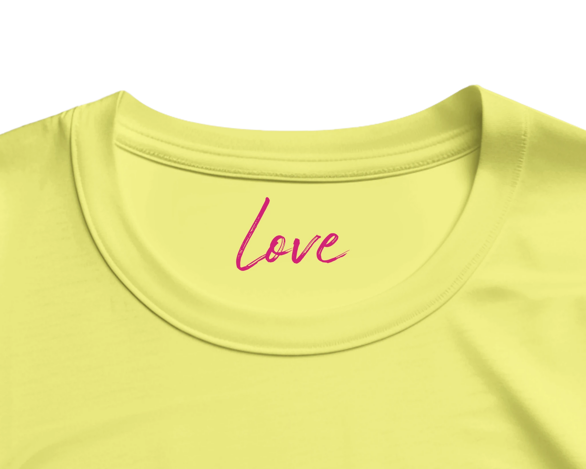 Love - "Chromatic Kiss" T-shirt Light Yellow XS 15