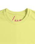 Love - "Chromatic Kiss" T-shirt Light Yellow XS 2