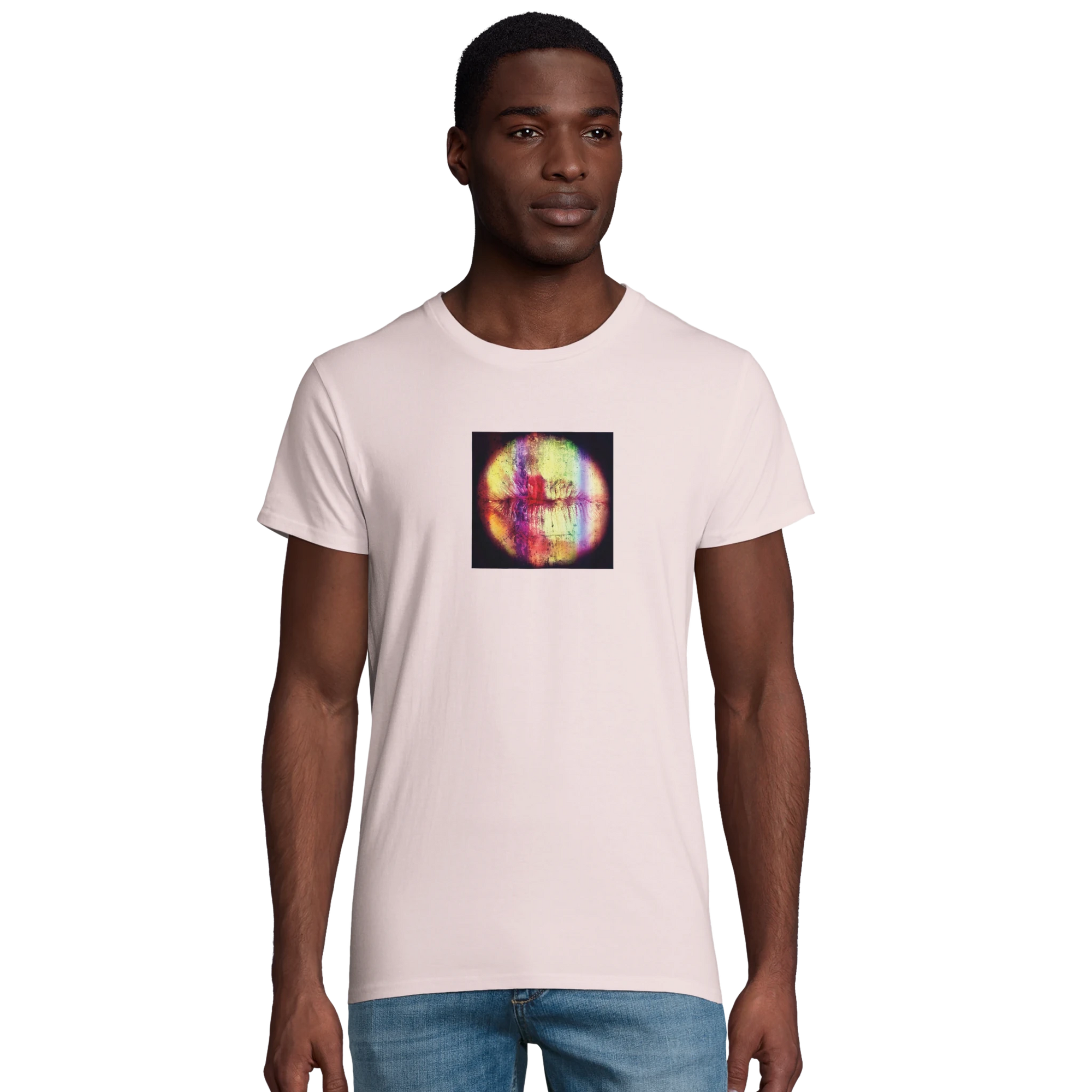 Love - "Chromatic Kiss" T-shirt Pale Pink XS 4